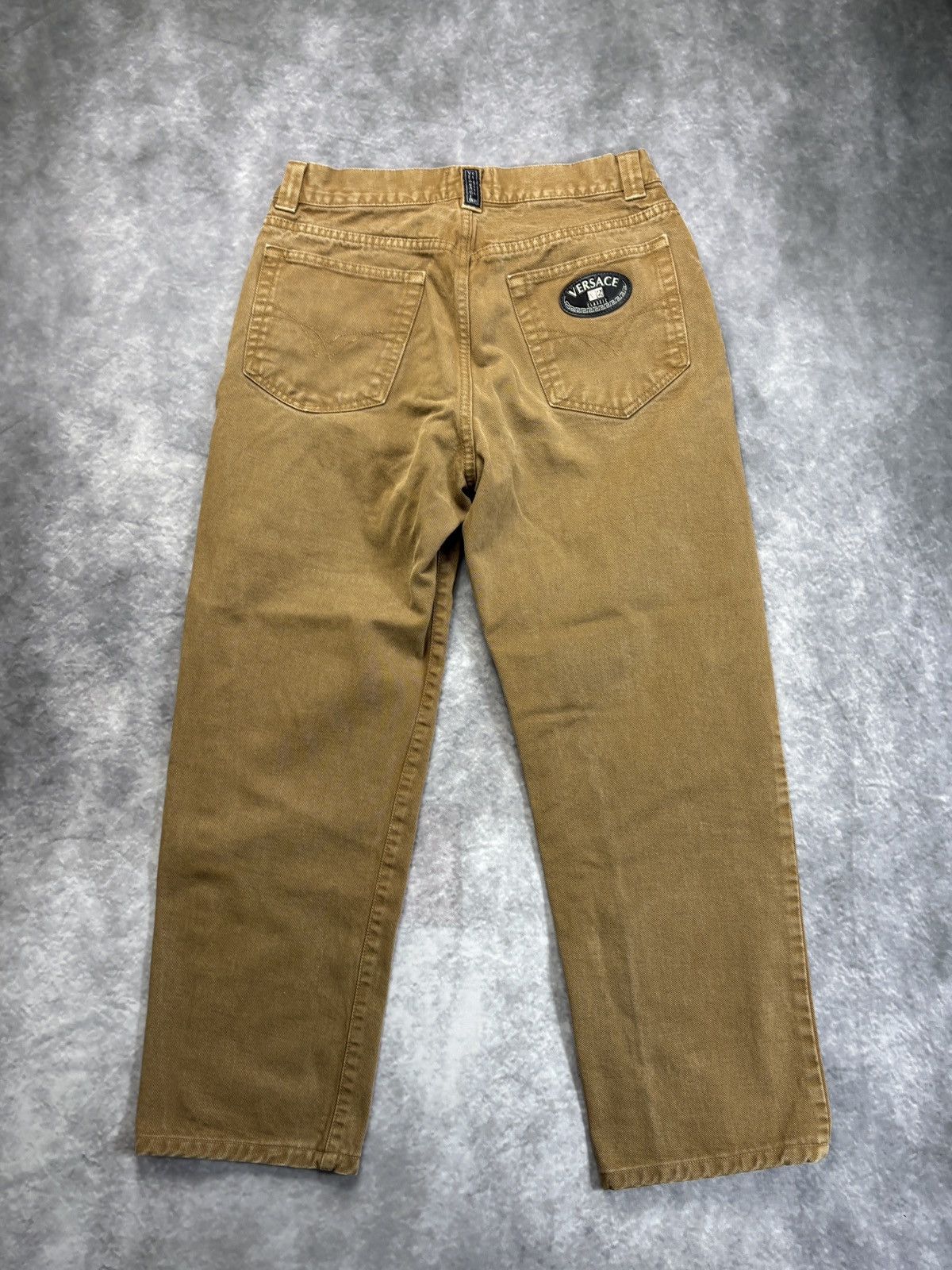 Versace × Versace Jeans Couture × Vintage 1990s Versace Classic V2 Jeans Vintage Versace Brown Denim Size US 28 / EU 44 - 17 Thumbnail