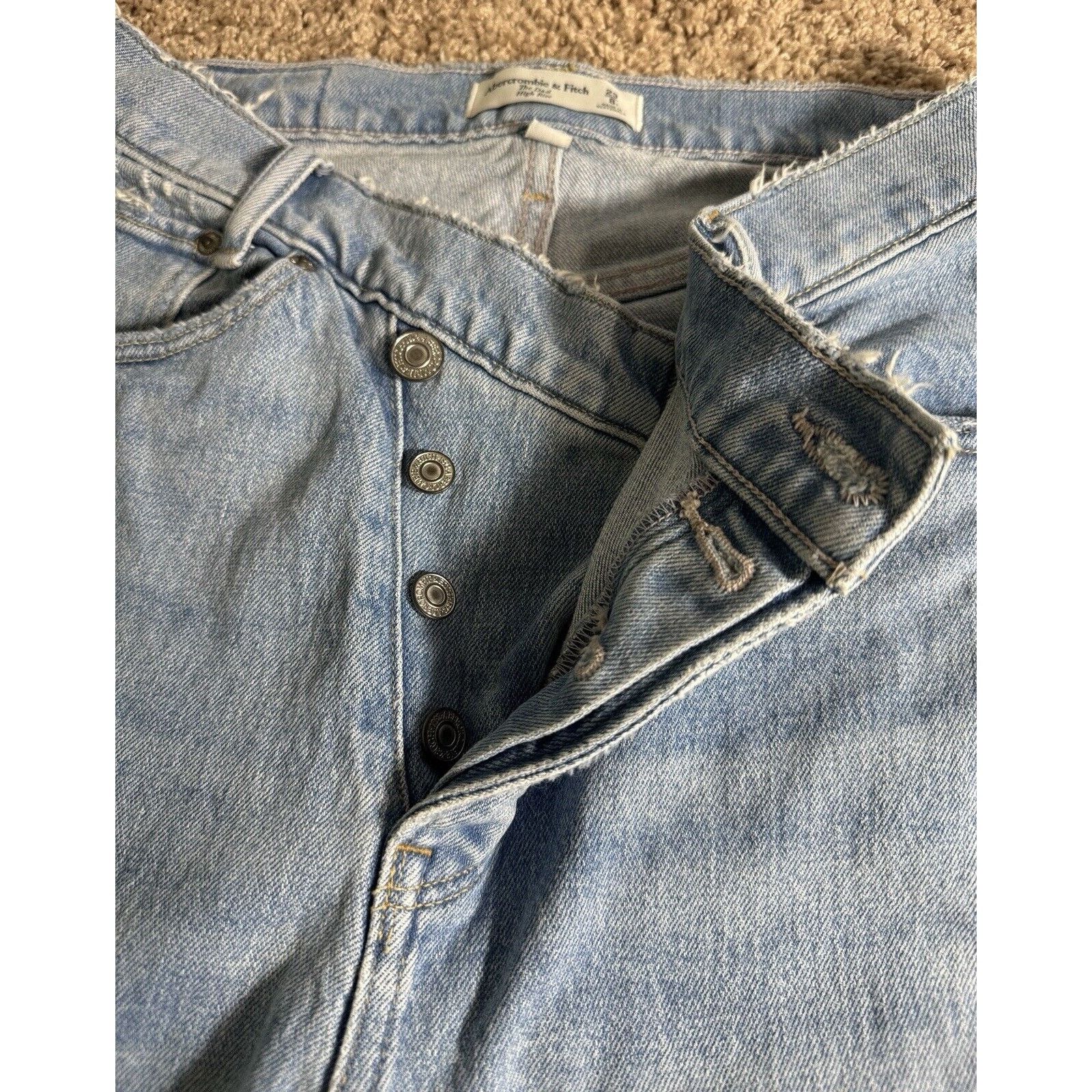 Abercrombie & Fitch Abercrombie and Fitch The Dad High Rise Curve Love Size 29" - 3 Thumbnail