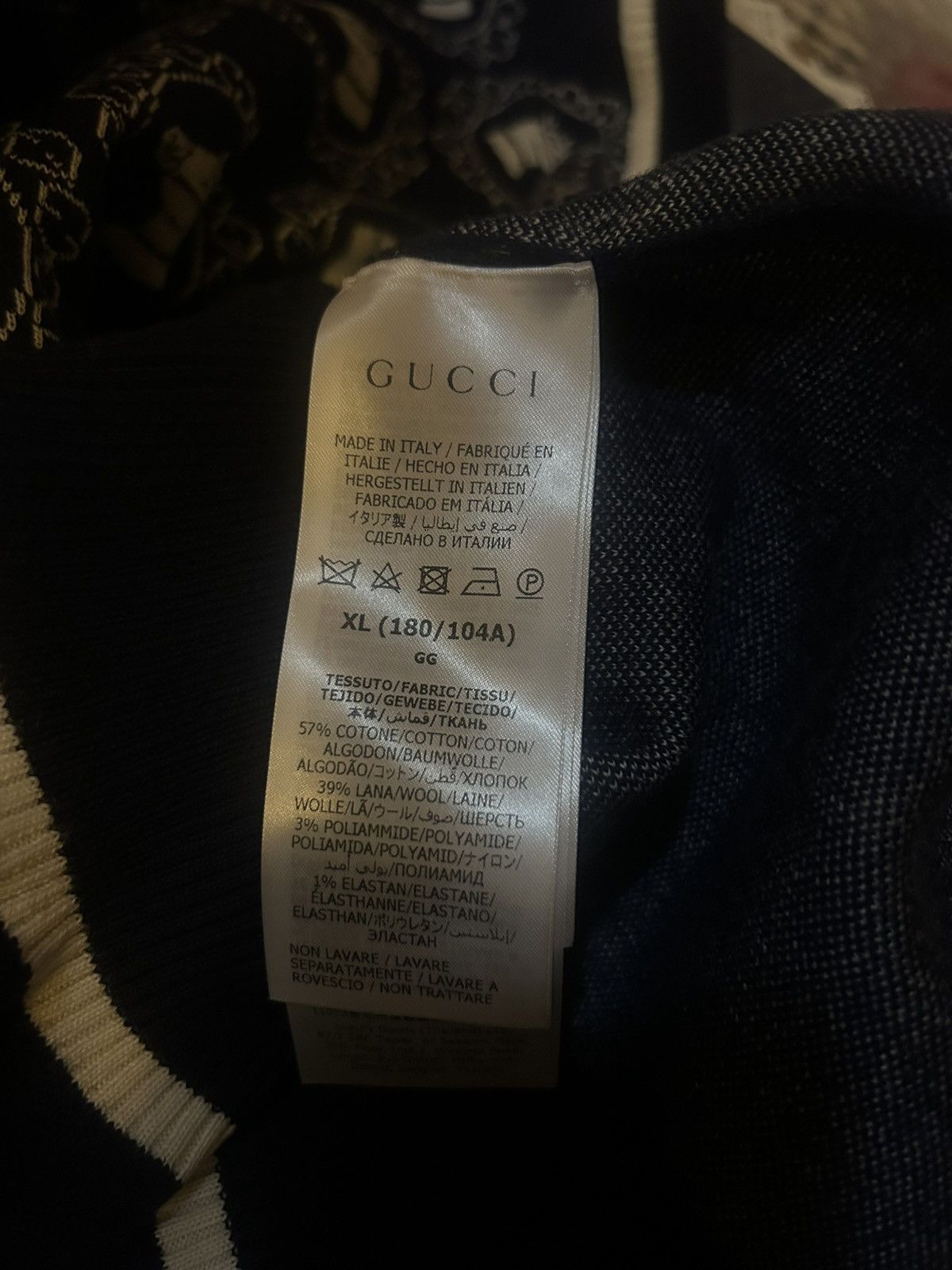 Gucci Gucci Equestrian Fine Cotton Wool Jacquard Sweater size XL Size US XL / EU 56 / 4 - 6 Thumbnail
