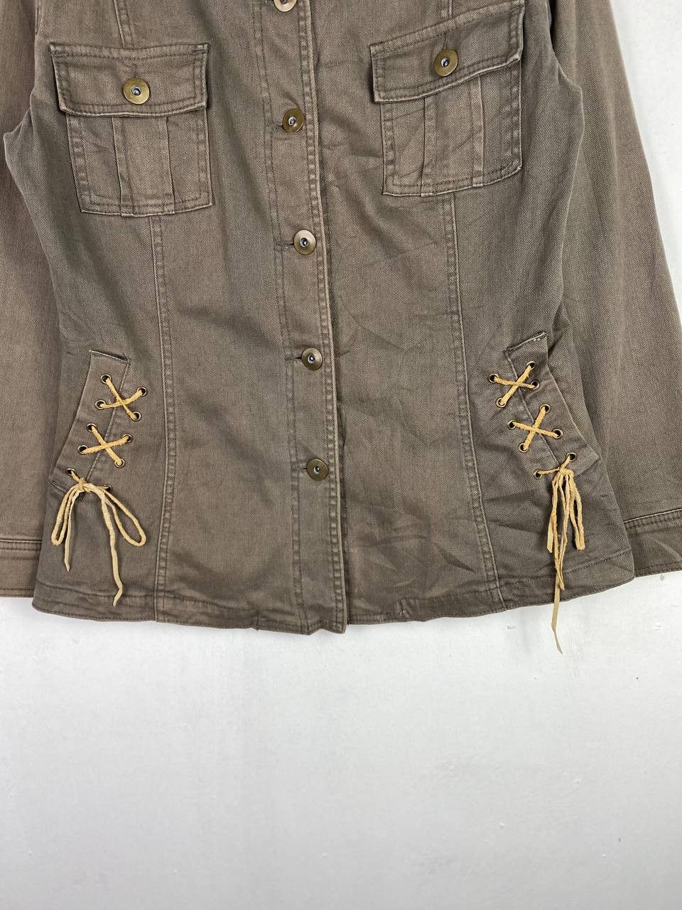 Japanese Brand vintage japanese brands denim jacket nice design Size L / US 10 / IT 46 - 3 Thumbnail