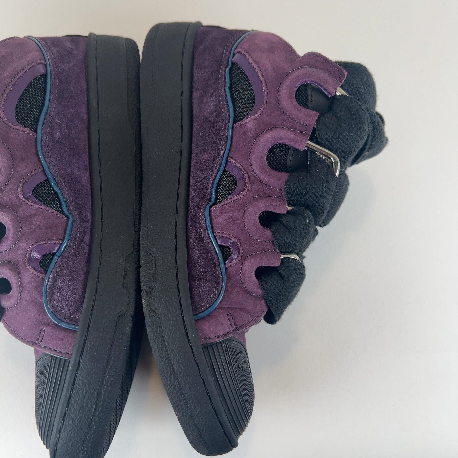 Lanvin Lanvin 'Curb' Suede Low-Top Sneakers Size US 7 / EU 40 - 10 Thumbnail