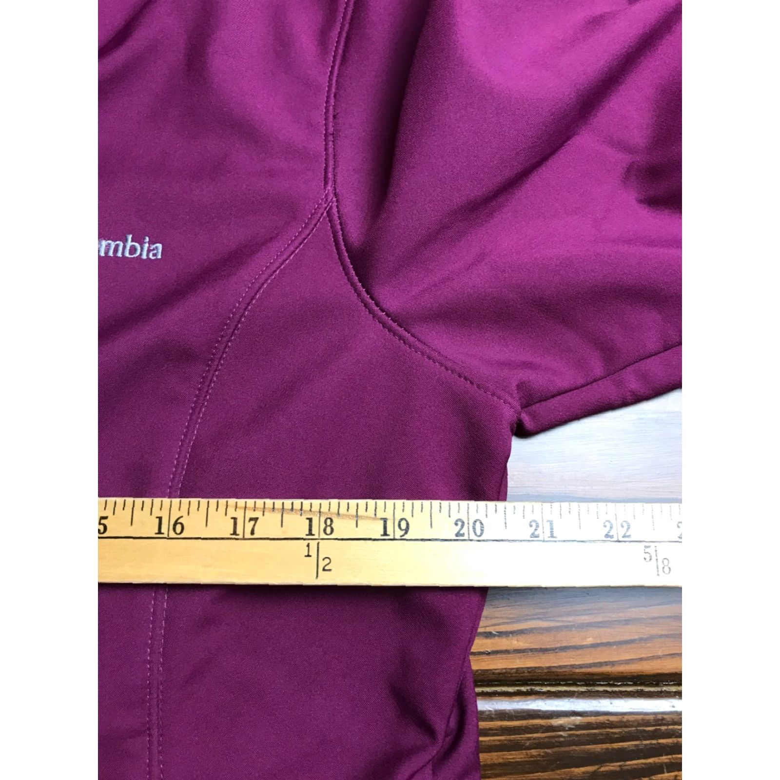 Vintage Columbia Jacket Women's Large Purple Fleece Lined Full Zip Jacket Size L / US 10 / IT 46 - 3 Thumbnail