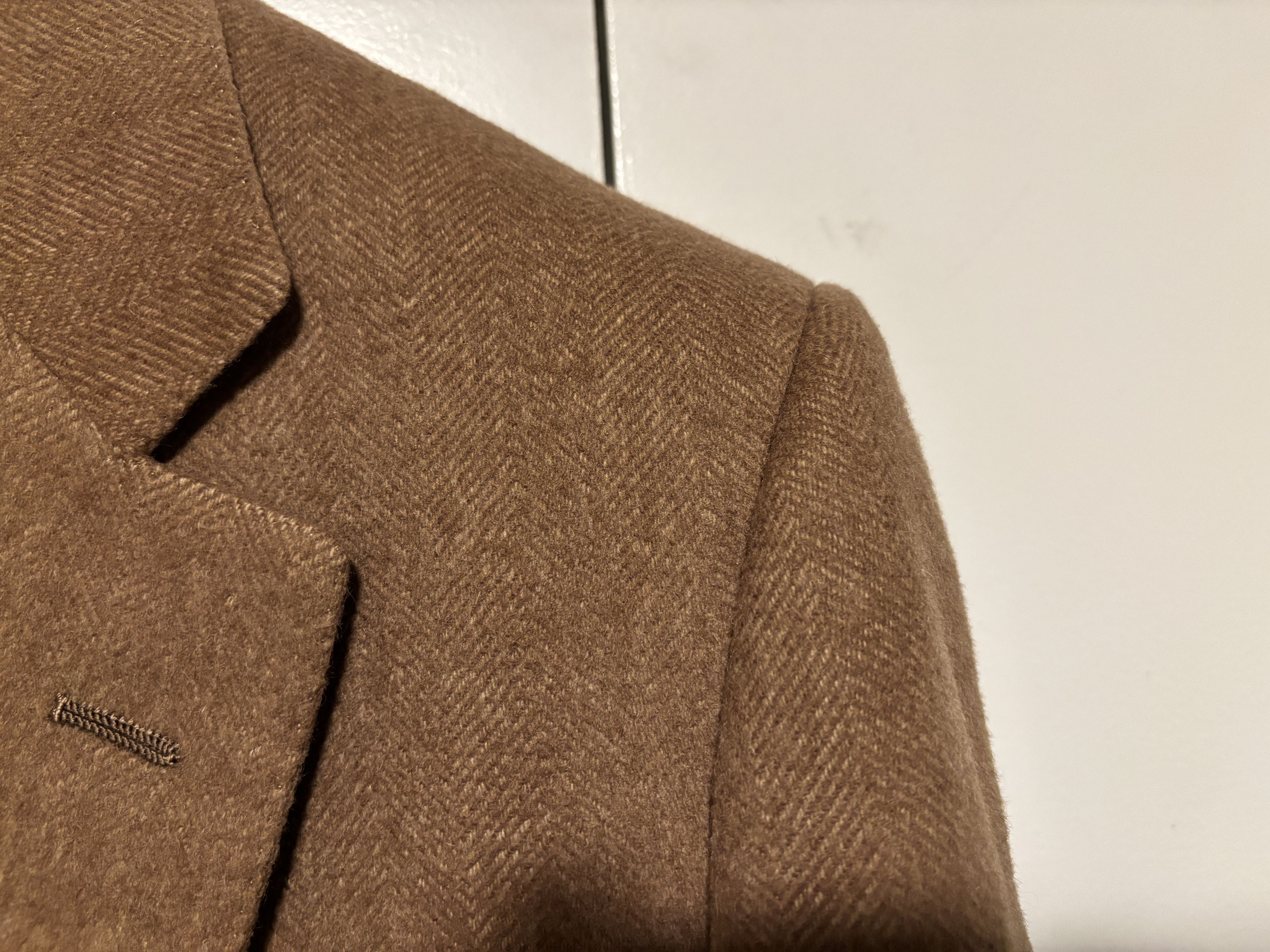 Oxxford Clothes $2000 Camelhair Herringbone Sport Coat / Blazer - 42 Size 42R - 4 Thumbnail