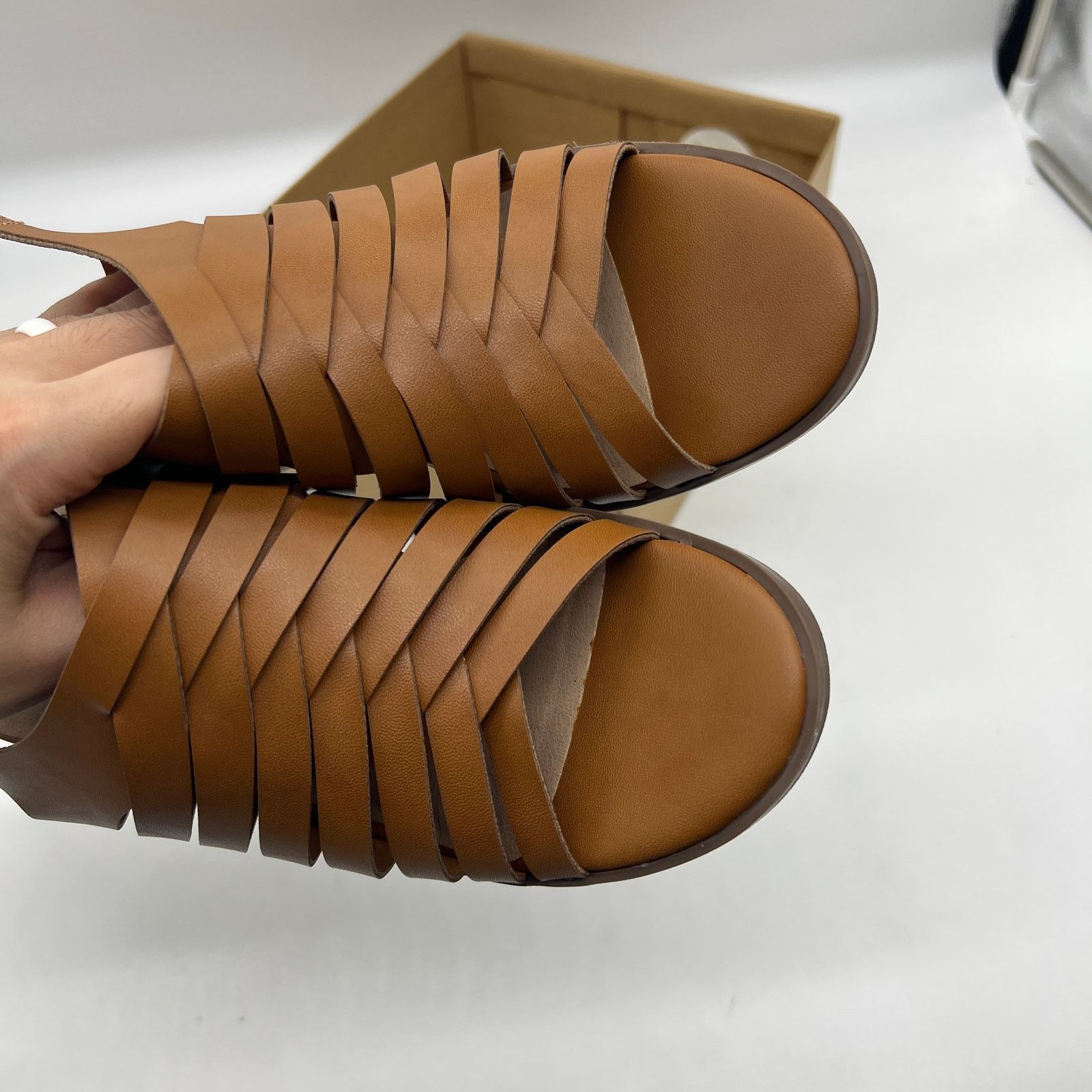 Other Frye and Co. Womens Galia Heeled Sandals Brown Tan Size 7M Size US 7 / IT 37 - 6 Thumbnail