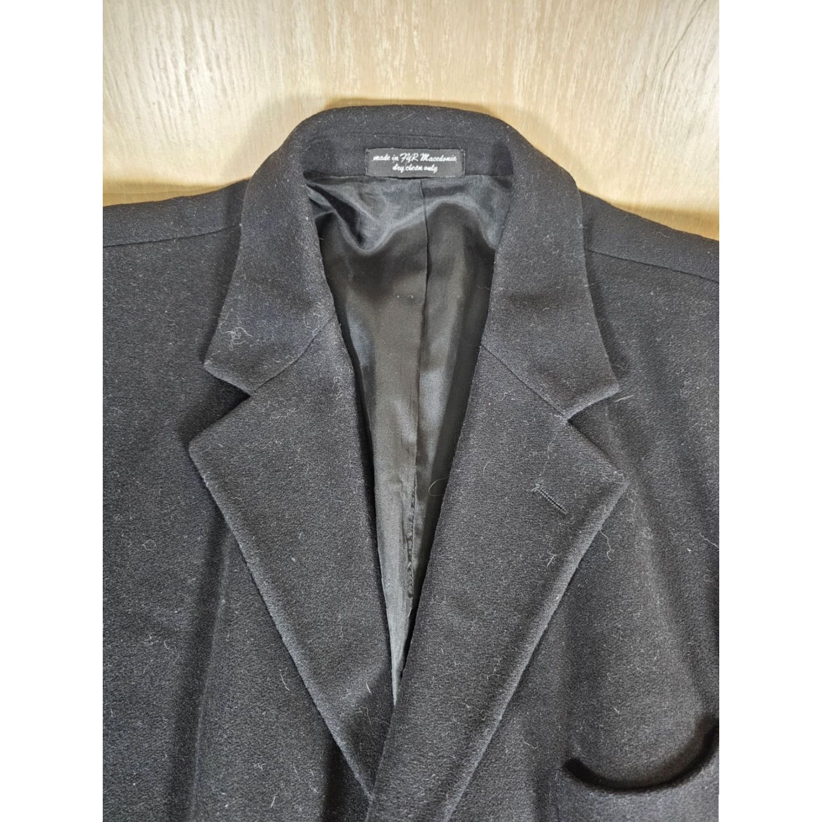 Chaps VINTAGE Chaps Ralph Lauren Overcoat Mens XL Black Cashmere Blend Single Breasted Overcoat Size US XL / EU 56 / 4 - 3 Thumbnail