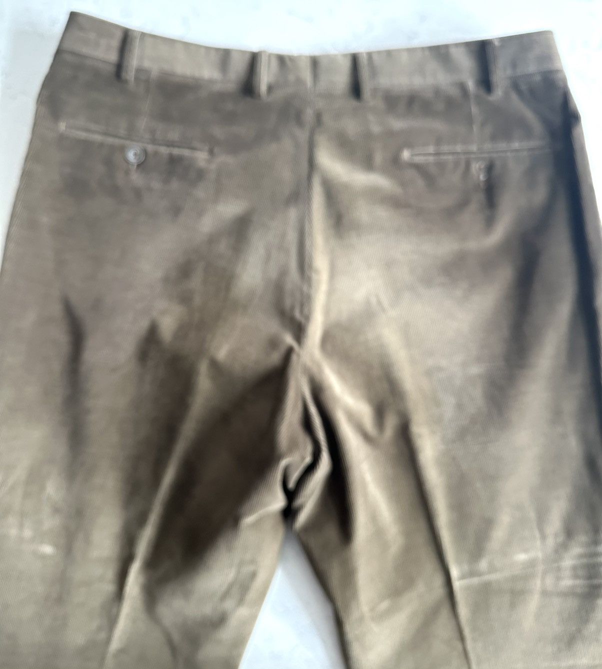 Canali Canali Corduroy Trousers – Taupe/Brown – Size 38 (EU 56) Size US 38 / EU 54 - 3 Thumbnail