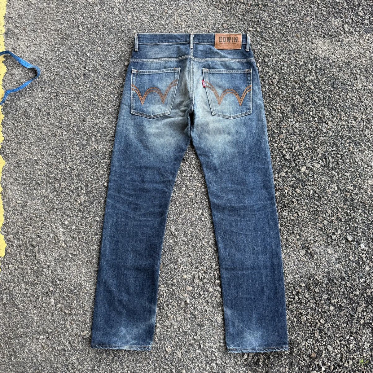 Edwin VINTAGE EDWIN MUD WASHER FADED JEAN DENIM PANTS Size US 35 - 9 Thumbnail