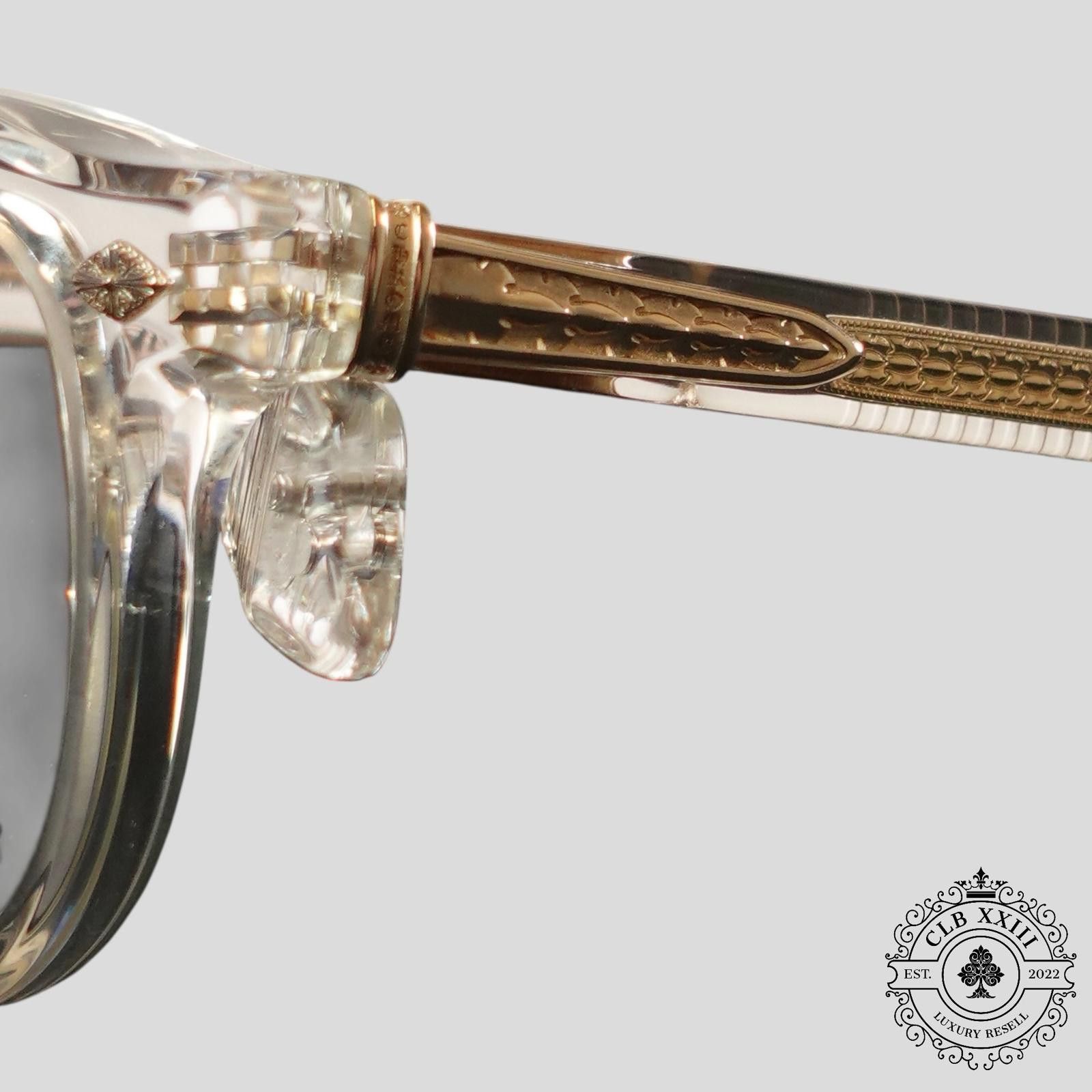 Chrome Hearts Chrome Hearts Chirp Chirp Glasses in Clear/Gold Size ONE SIZE - 3 Thumbnail