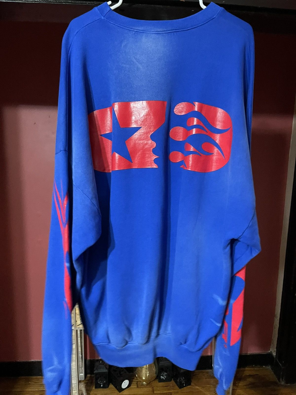 HELLSTAR Hellstar Sport Blue Gel Crewneck Shirt Size Large Size US L / EU 52-54 / 3 - 4 Thumbnail
