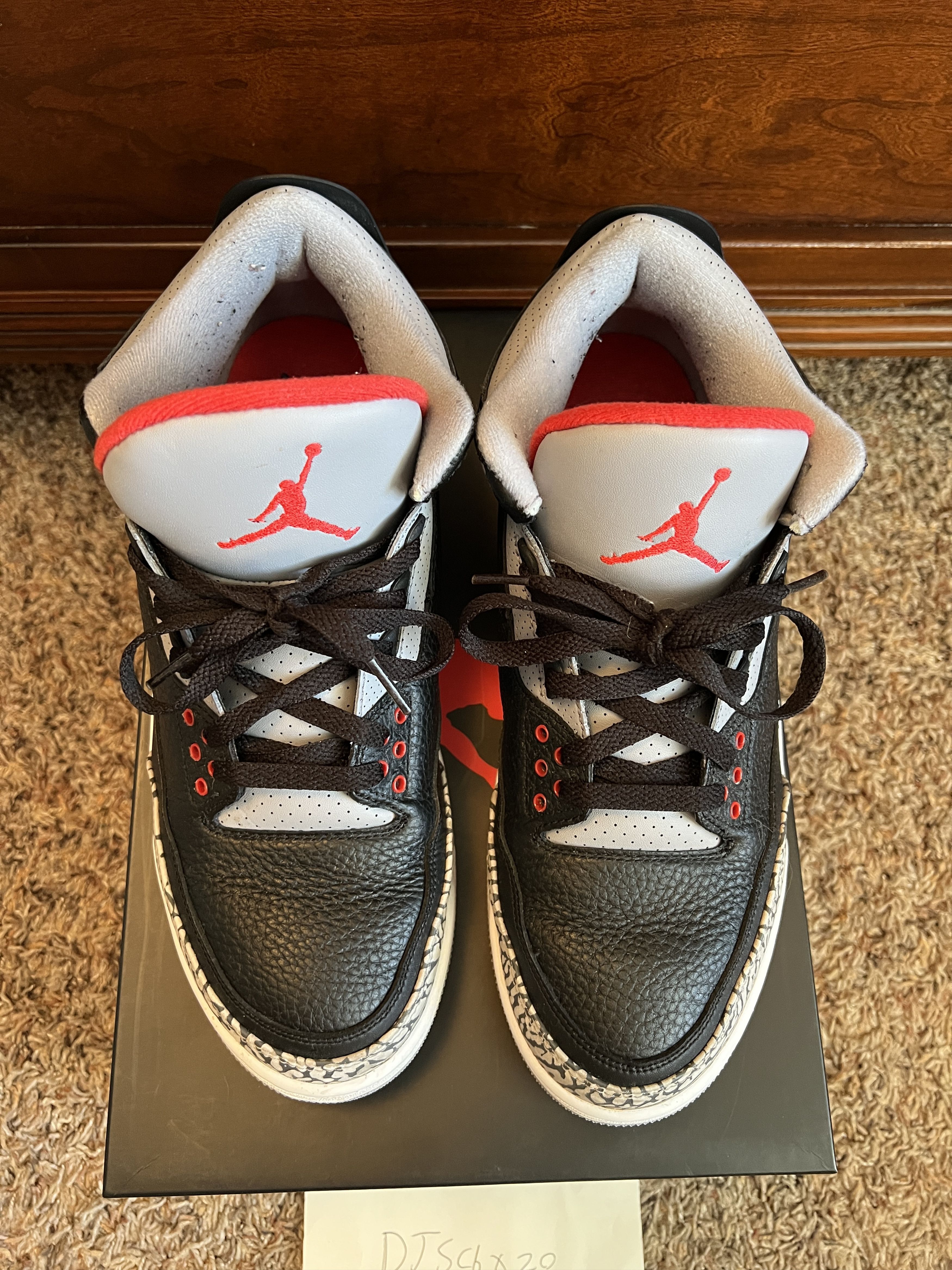Jordan Brand Air Jordan 3 Retro "Black Cement" (2018) Size US 10.5 / EU 43-44 - 5 Thumbnail