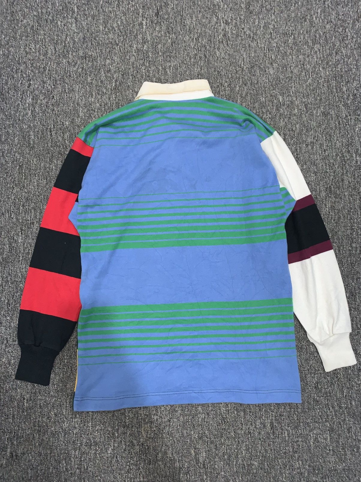 Mizuno Mizuno RunBird Vintage Polo Rugby Different Lines Size US L / EU 52-54 / 3 - 8 Thumbnail