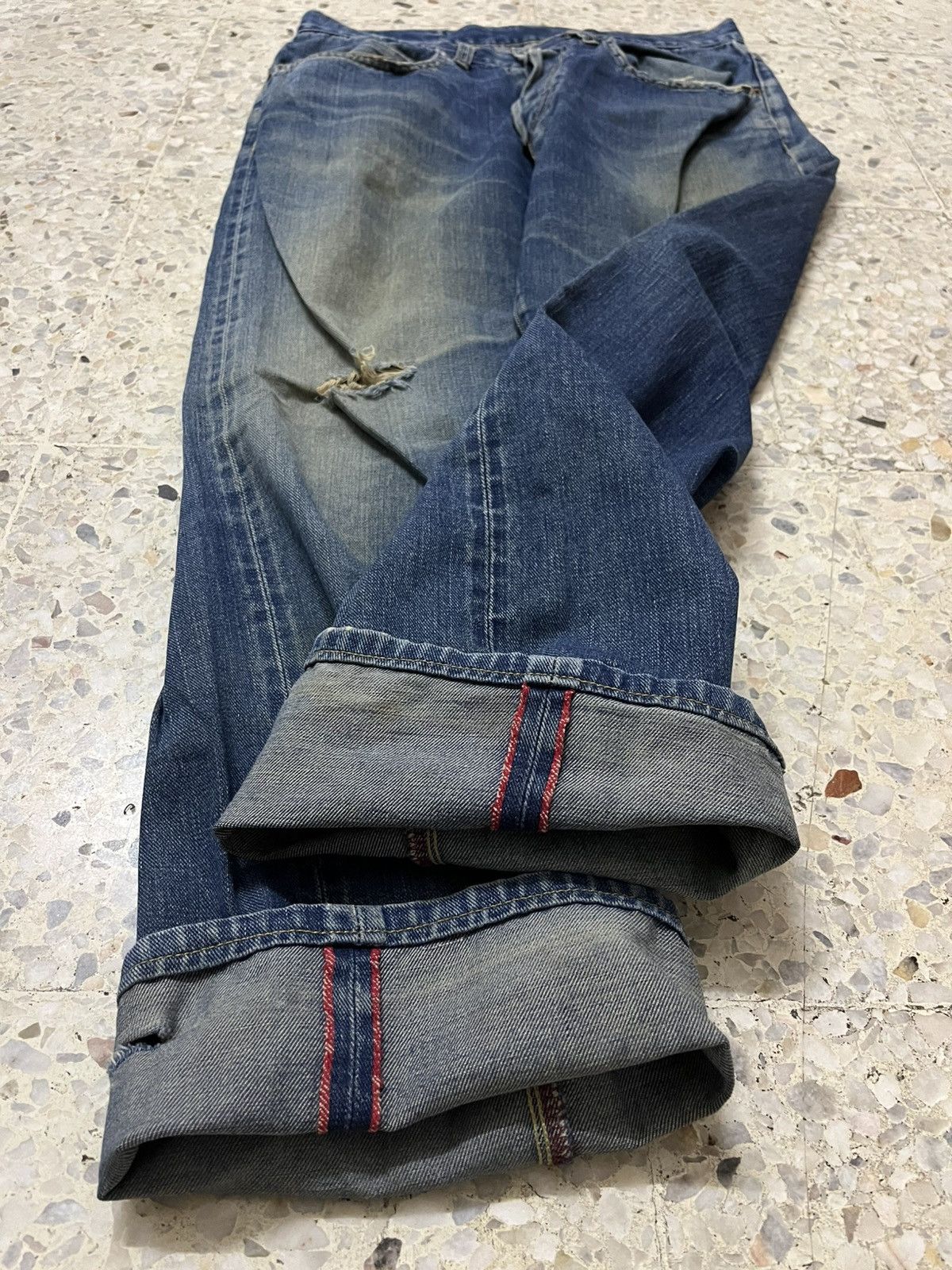 Vintage Vintage HR market redline selvedge distressed denim Size US 32 / EU 48 - 11 Thumbnail