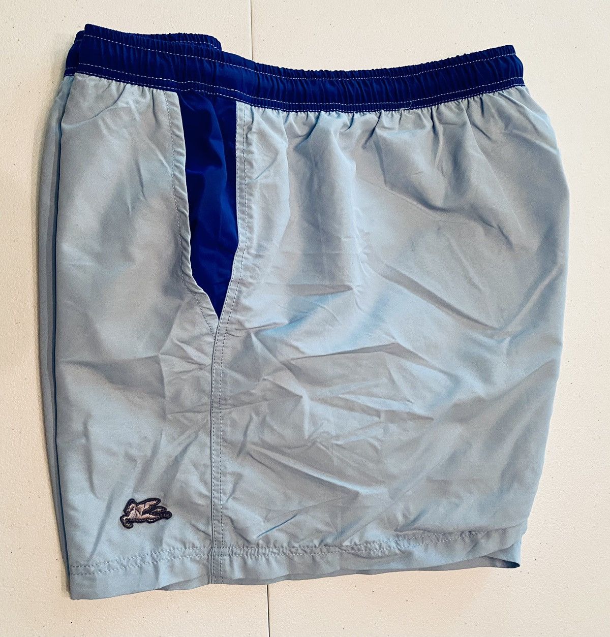Etro Etro 🇮🇹 Milano Blue Contrast Block Pegaso Swimmers XL NWT Size US 37 - 10 Thumbnail