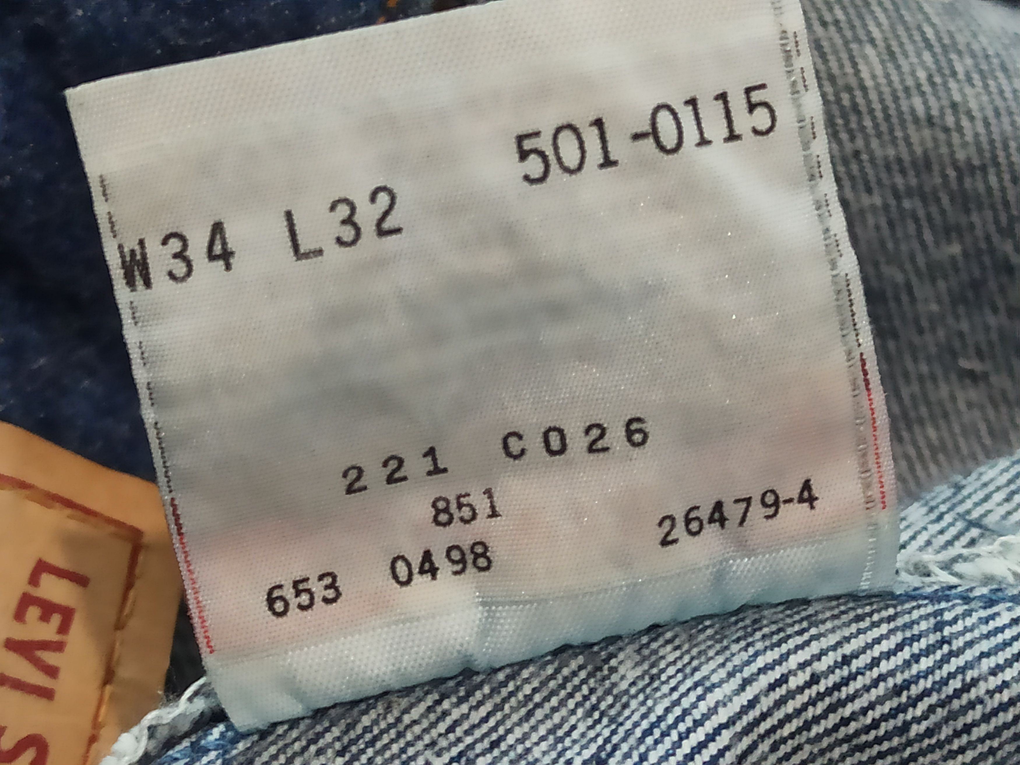Levi's Vintage 1998 Levi’s 501 Original Fit Jeans Made In USA Size US 34 / EU 50 - 7 Thumbnail