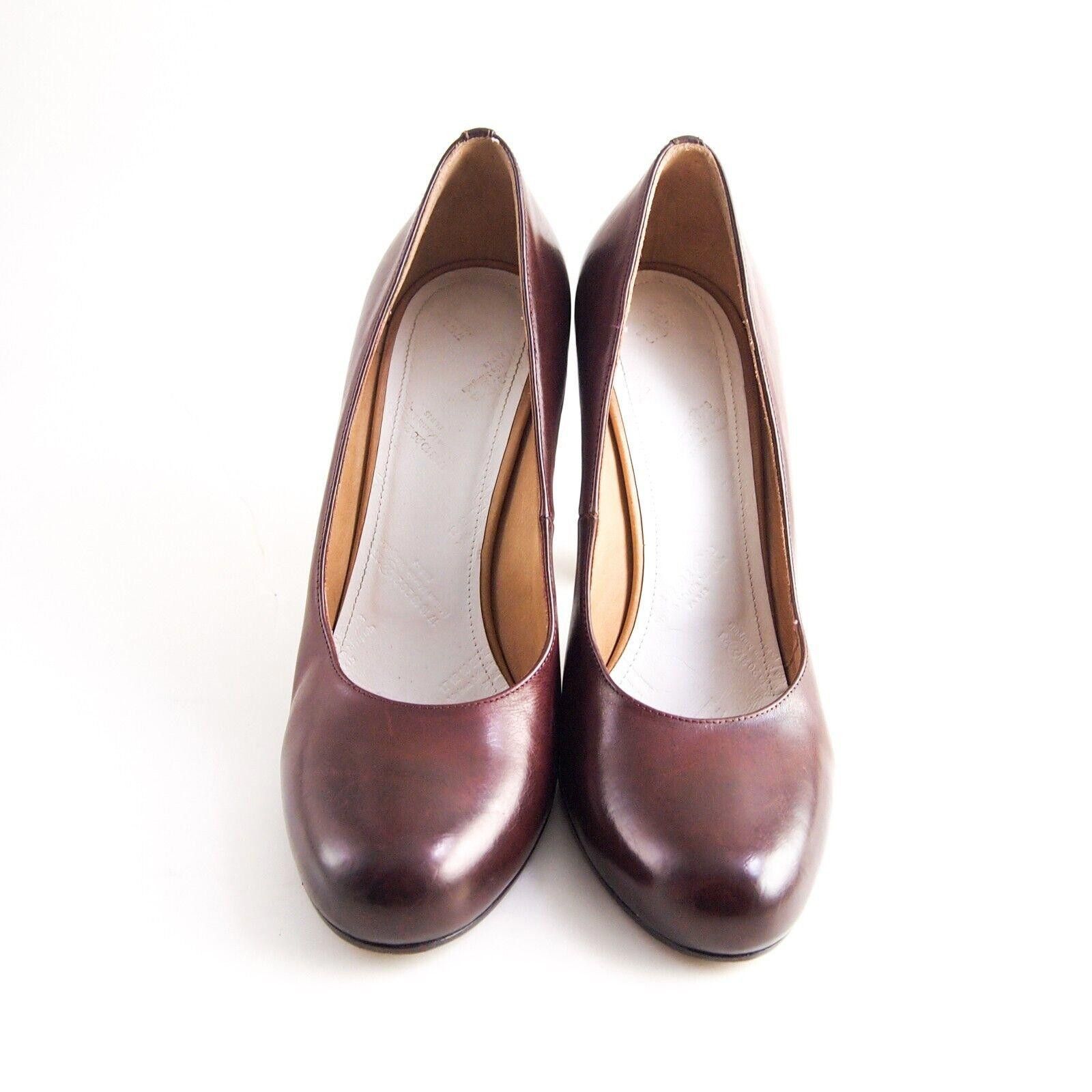 Maison Margiela Maison Margiela Pumps Burgundy Leather Size US 9 EU 39 Size US 9 / IT 39 - 3 Thumbnail