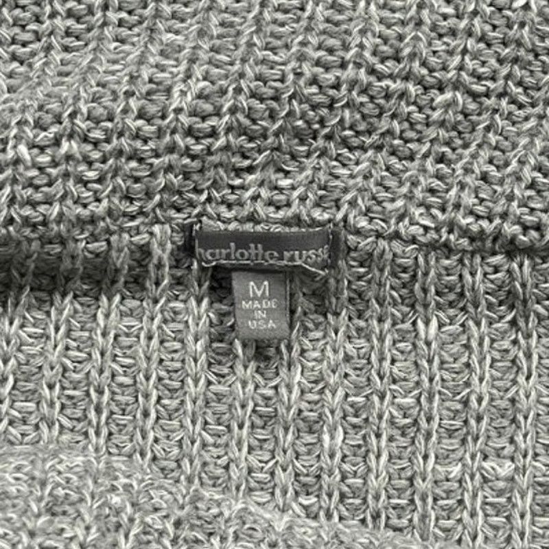 Other Vintage Charlotte Russe Heather Gray Cowl Neck Sweater Med Size M / US 6-8 / IT 42-44 - 2 Thumbnail