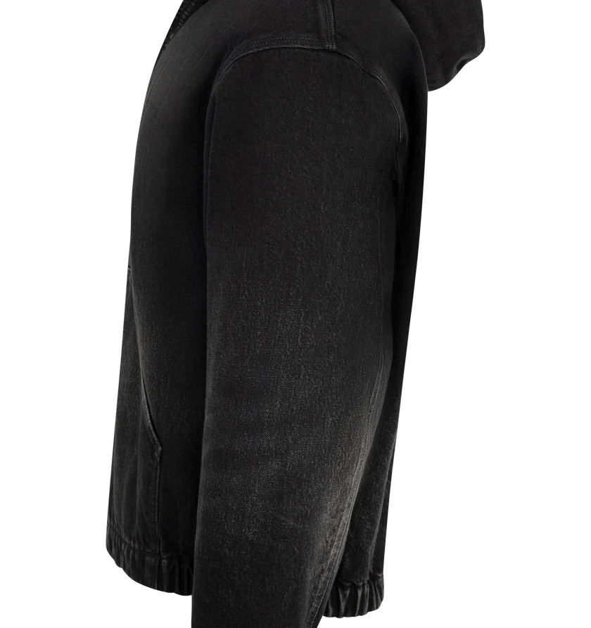 Seekings o1h1sh11225 Hooded Denim Worker Jacket in Black Size US L / EU 52-54 / 3 - 3 Thumbnail