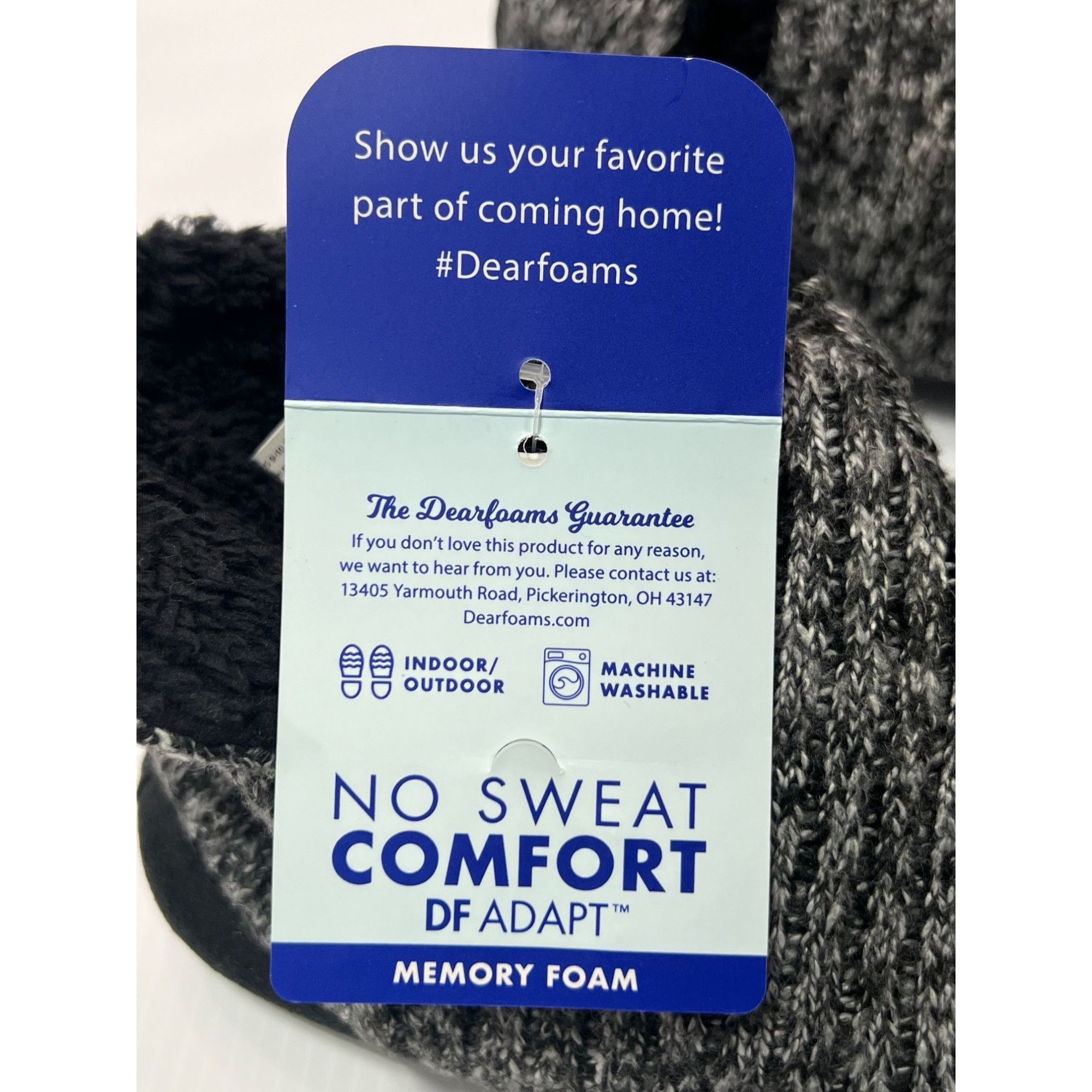 Other Dearfoams - Women's DF Adapt Knit Slipper - Black - Large (9 Size US 9 / IT 39 - 9 Thumbnail