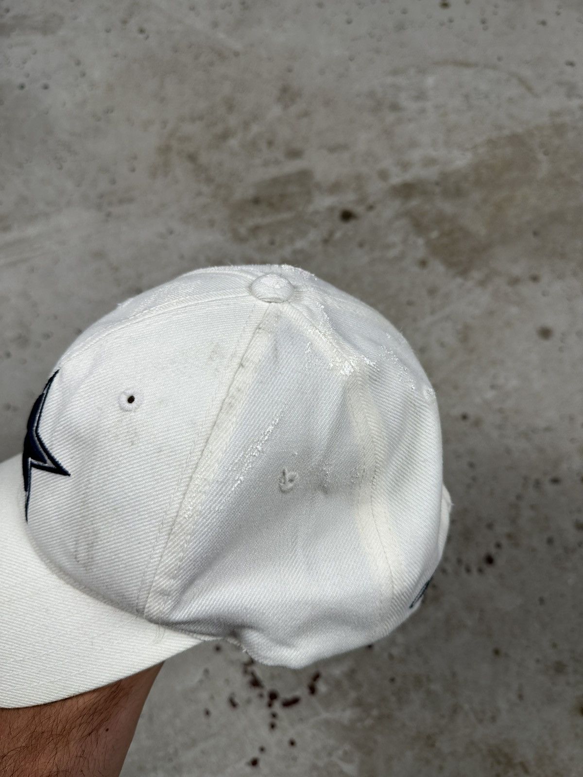 Reebok Vintage Y2K Reebok x NFL Dallas Cowboys White Hat Cap Size ONE SIZE - 6 Thumbnail
