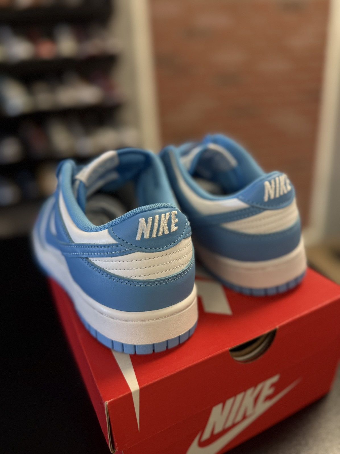 Nike Nike Dunk Low 2021 UNC OG Size 9 Tried On W Box Size US 9 / EU 42 - 5 Thumbnail