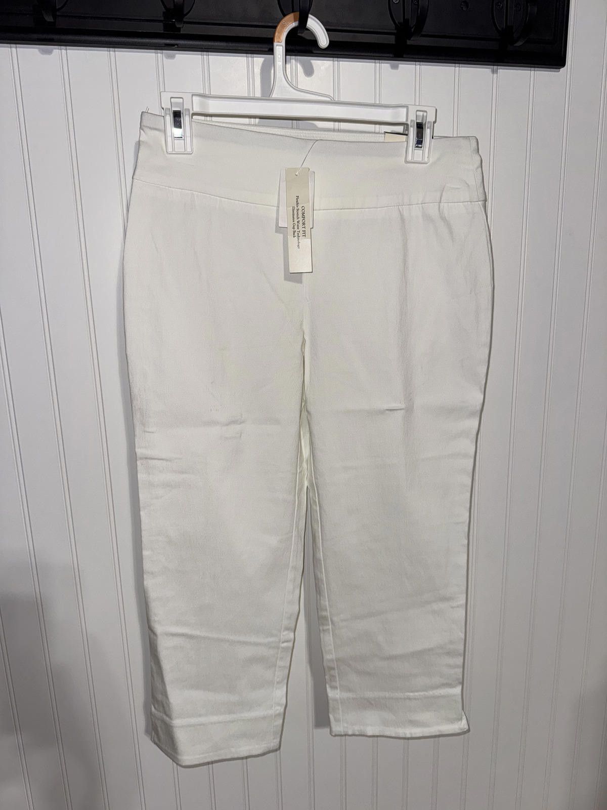 Other NWD Cato Women 6 White Contemporary Stretch Slim Crop Pants Size 28" / US 6 / IT 42 - 1 Thumbnail