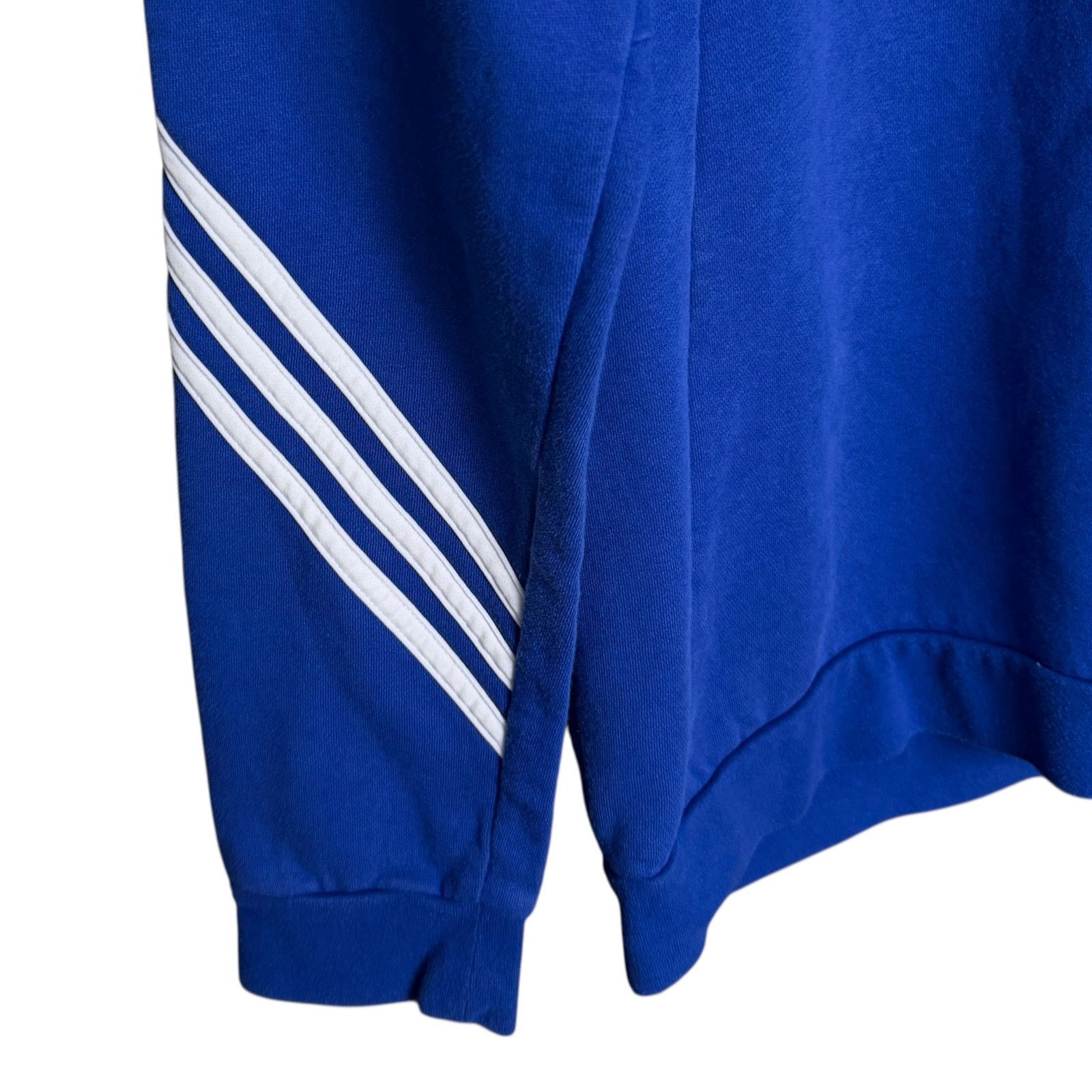 Adidas Adidas Blue & White 3 Stripe Training Athletic Sweatshirt S Size US S / EU 44-46 / 1 - 4 Thumbnail