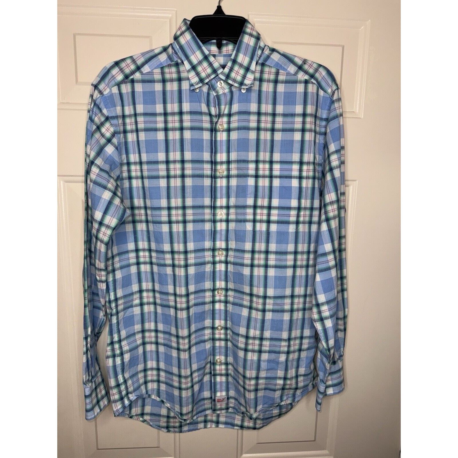 Vineyard Vines Vineyard Vines Plaid Button Down Shirt Men’s Small Blue Pink Size US S / EU 44-46 / 1 - 1 Thumbnail