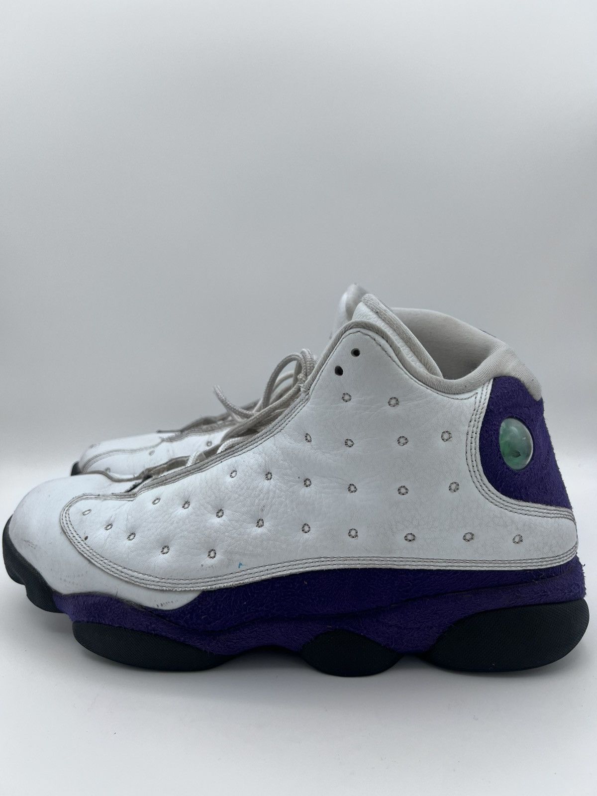 Jordan Brand Nike Air Jordan 13 Lakers Men Size 13 414571-105 White Black Size US 13 / EU 46 - 3 Thumbnail