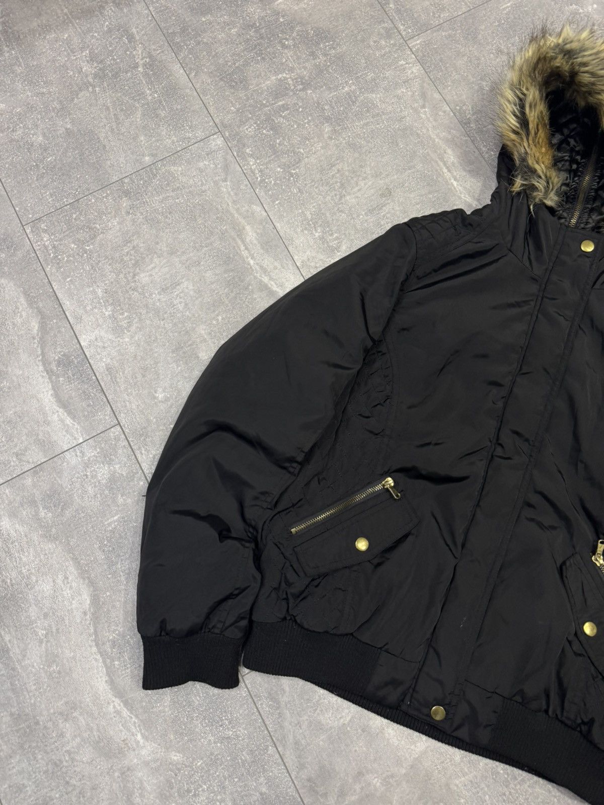 If Six Was Nine RARE vintage If Six Was Nine style fur bomber jacket Y2K Size US S / EU 44-46 / 1 - 3 Thumbnail