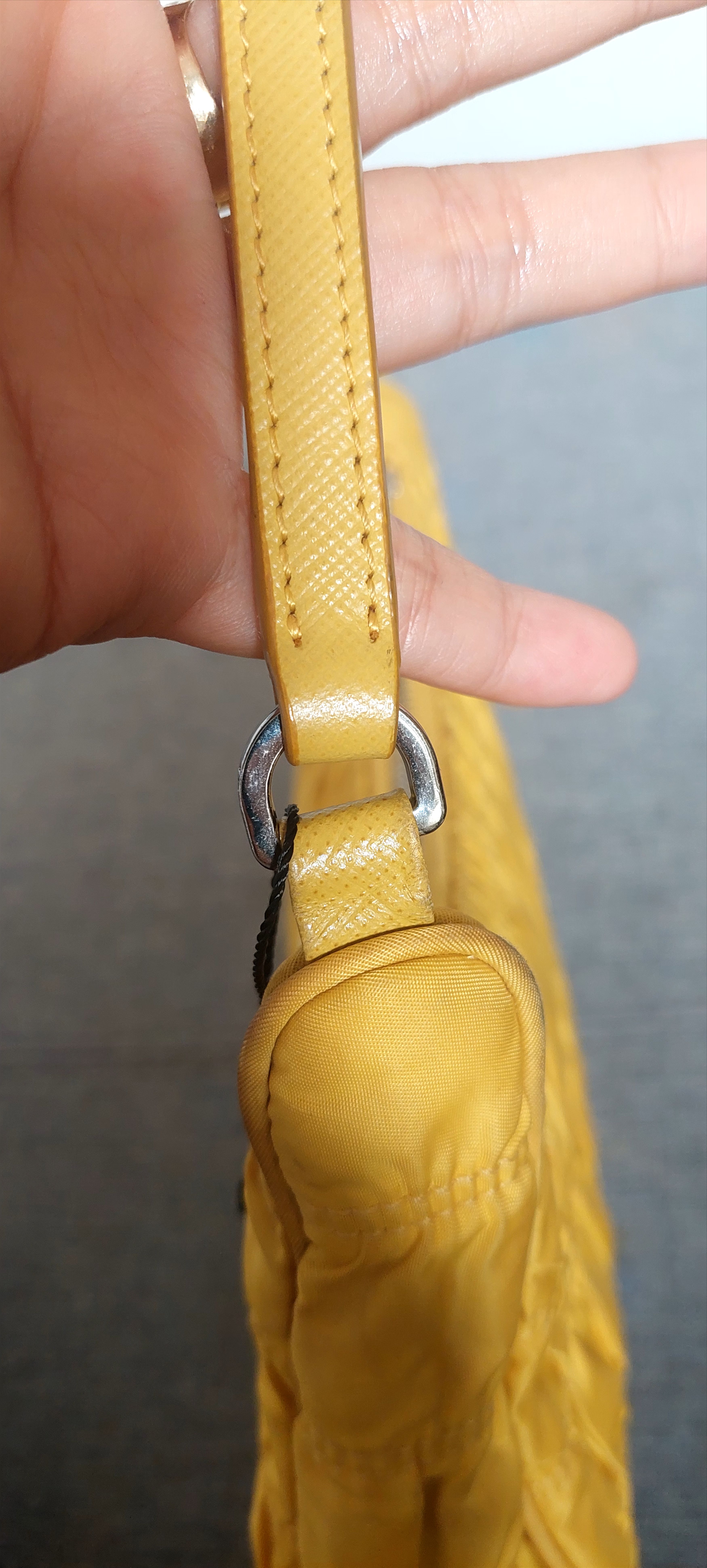 Prada Prada Tessuto Mini Yellow Size ONE SIZE - 4 Thumbnail