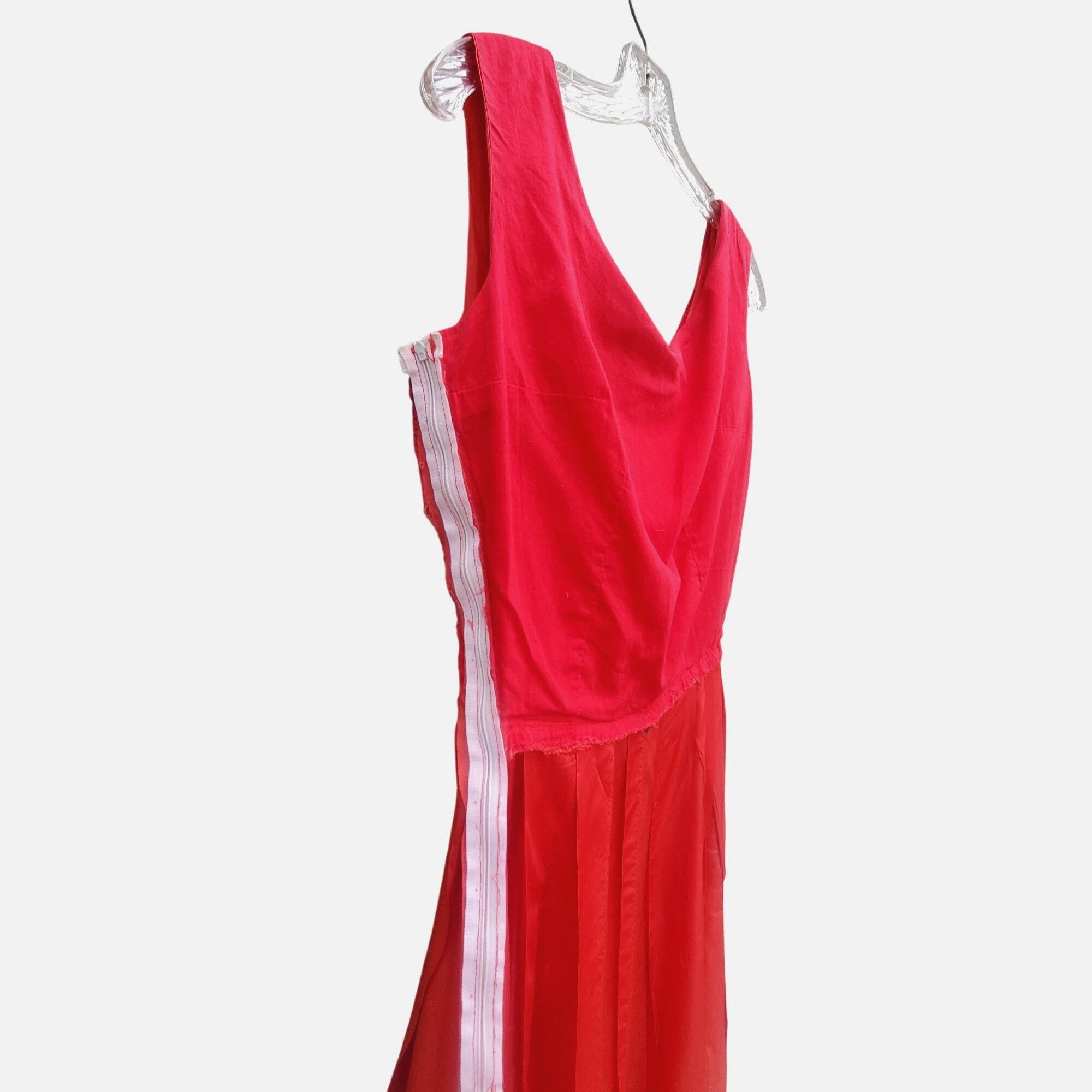 Vintage Vintage 30s Style Red Orange Acetate Maxi Size S Black Appli Size S / US 4 / IT 40 - 3 Thumbnail