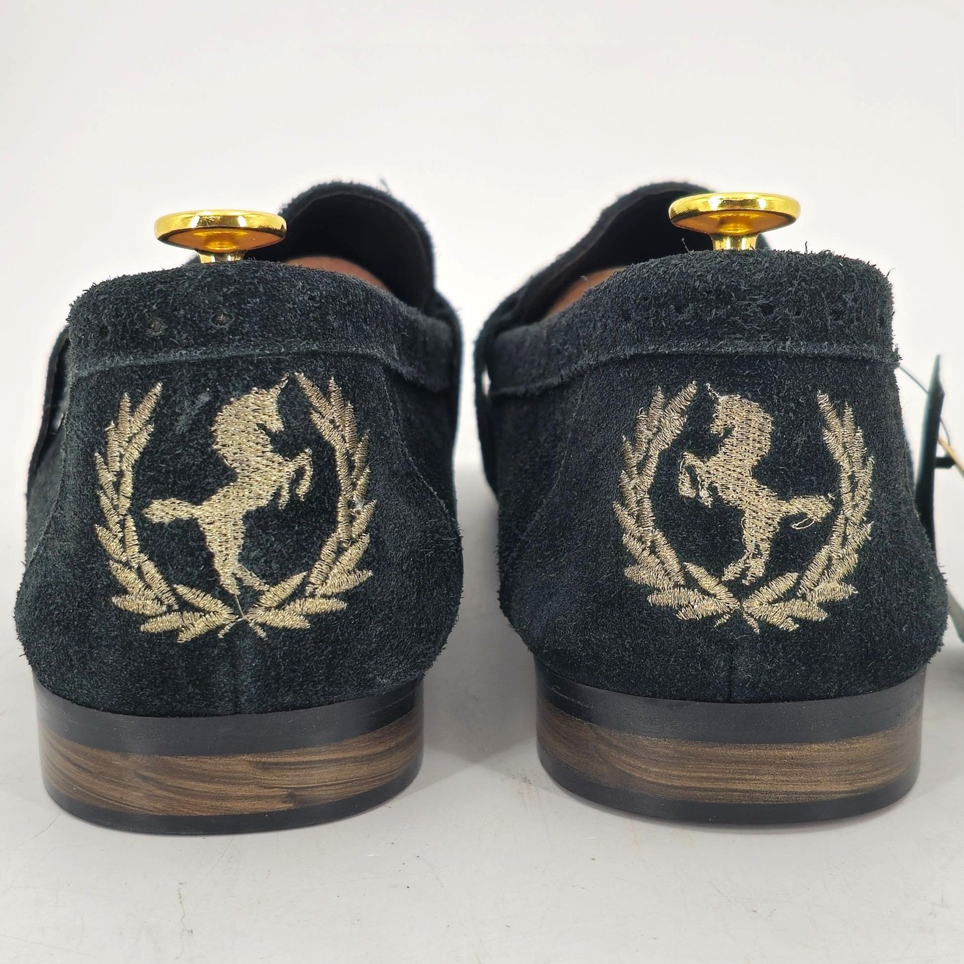 Other NEW Turk & Fillmore London Dress Shoes Black Suede Mens 12 Size US 12 / EU 45 - 4 Thumbnail
