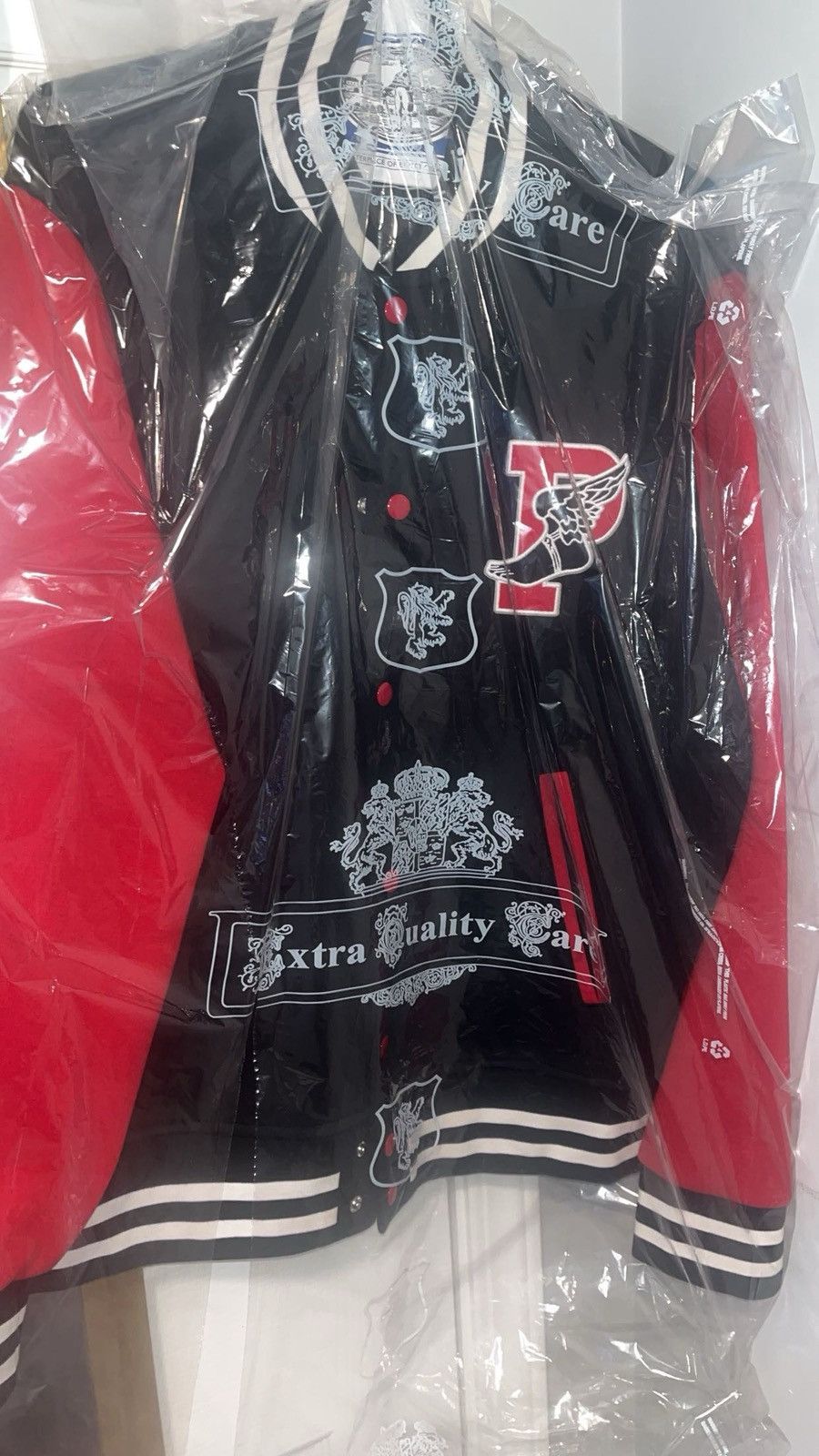 MLB × Polo Ralph Lauren POLO RALPH LAUREN RED & BLACK P-Wing VARSITY JACKET Size US M / EU 48-50 / 2 - 11 Thumbnail