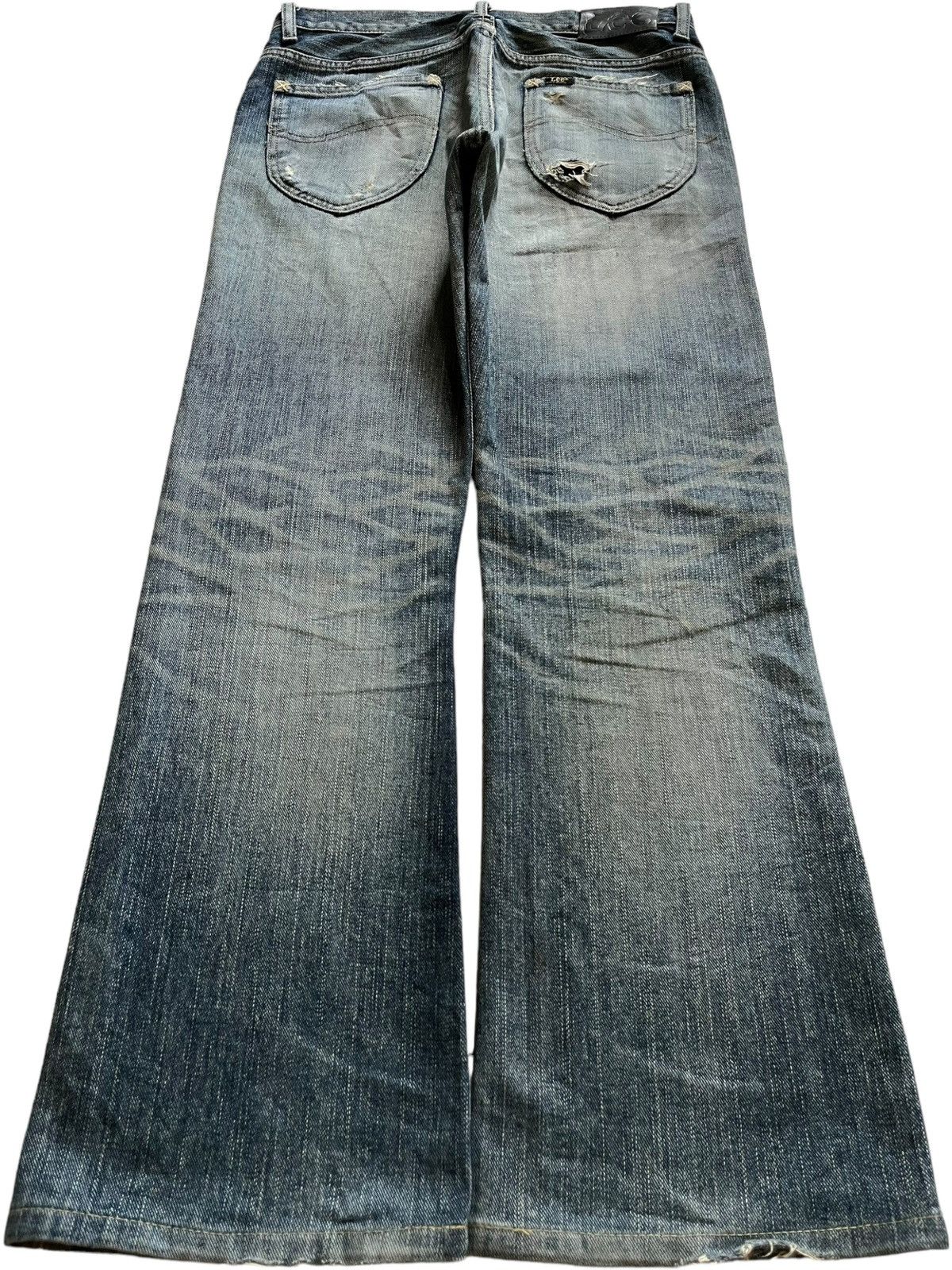 Lee Vintage Lee Riders Mud Wash Distressed Bootcut Jeans Size US 31 - 2 Thumbnail