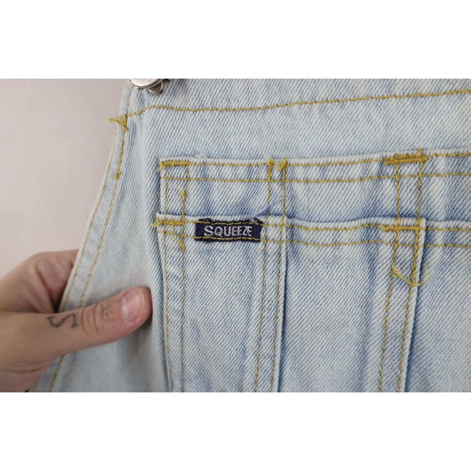Vintage Vintage 90s Streetwear Denim Overalls Dress Size S / US 4 / IT 40 - 5 Thumbnail