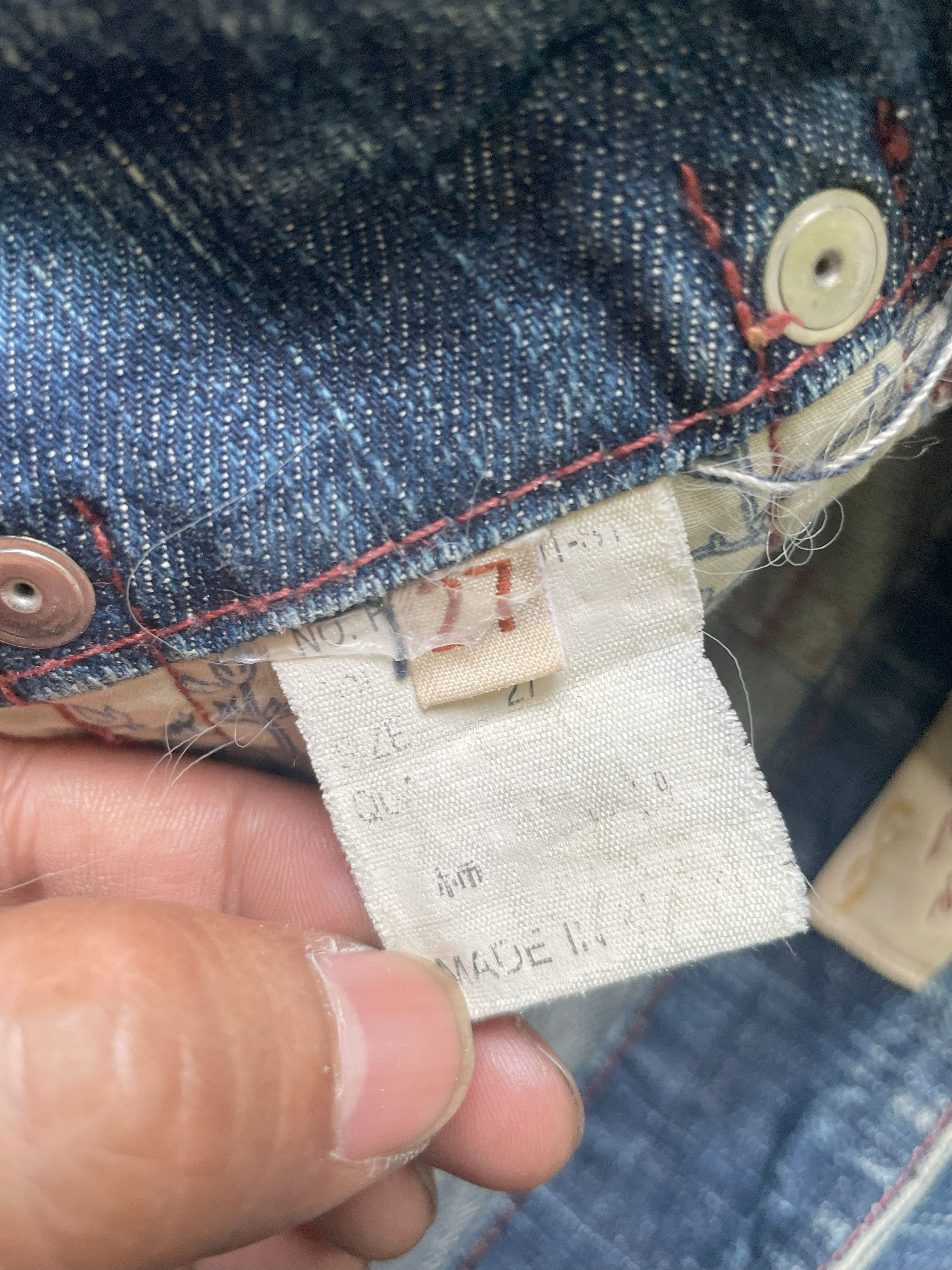 Japanese Brand Flare Honey Suckle Rose Distresed Denim Size 28" / US 6 / IT 42 - 15 Thumbnail