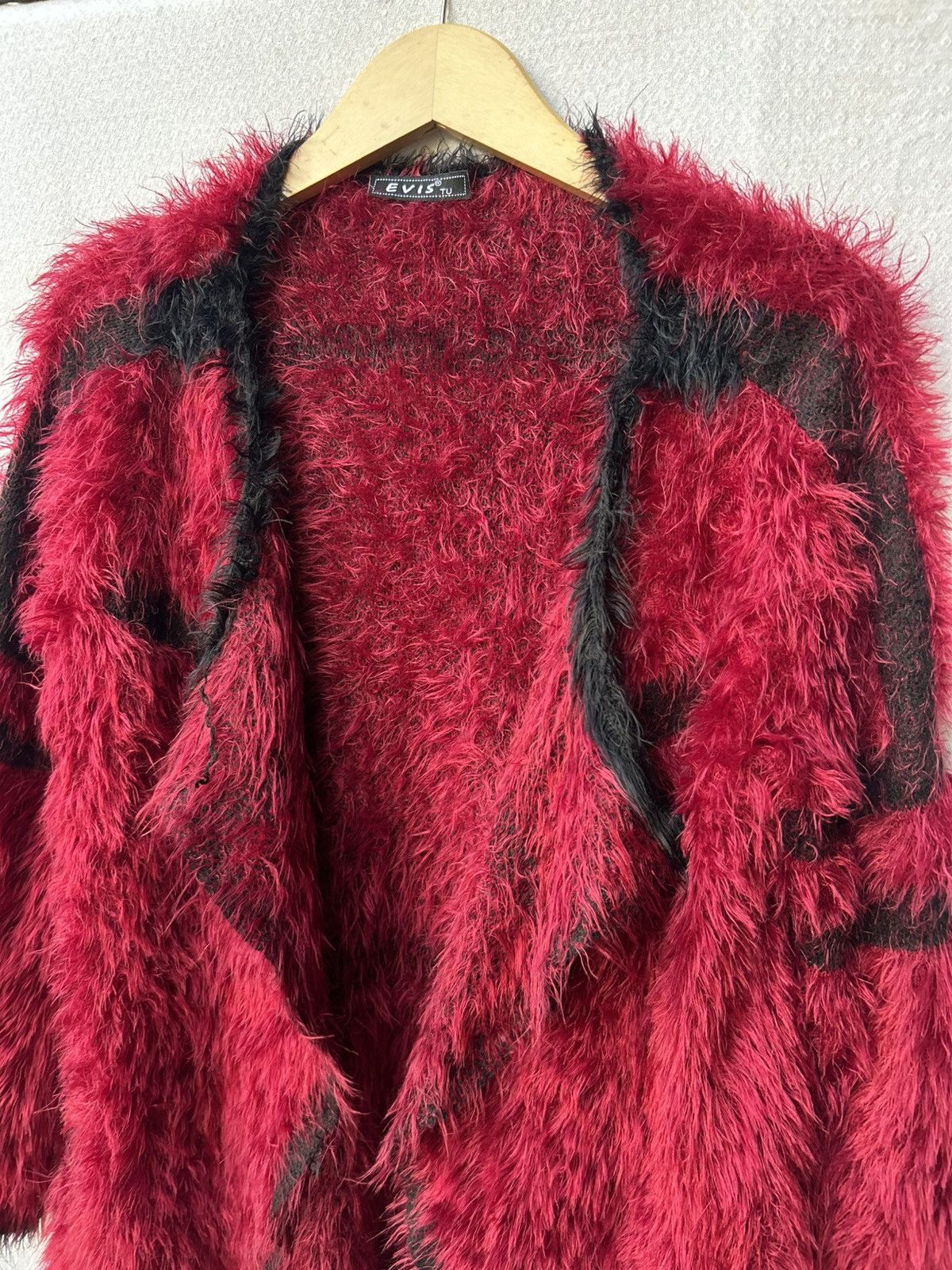14th Addiction × Japanese Brand Fuzzy Mohair Cardigan Assymetrical Knitted Styled Size US M / EU 48-50 / 2 - 4 Thumbnail