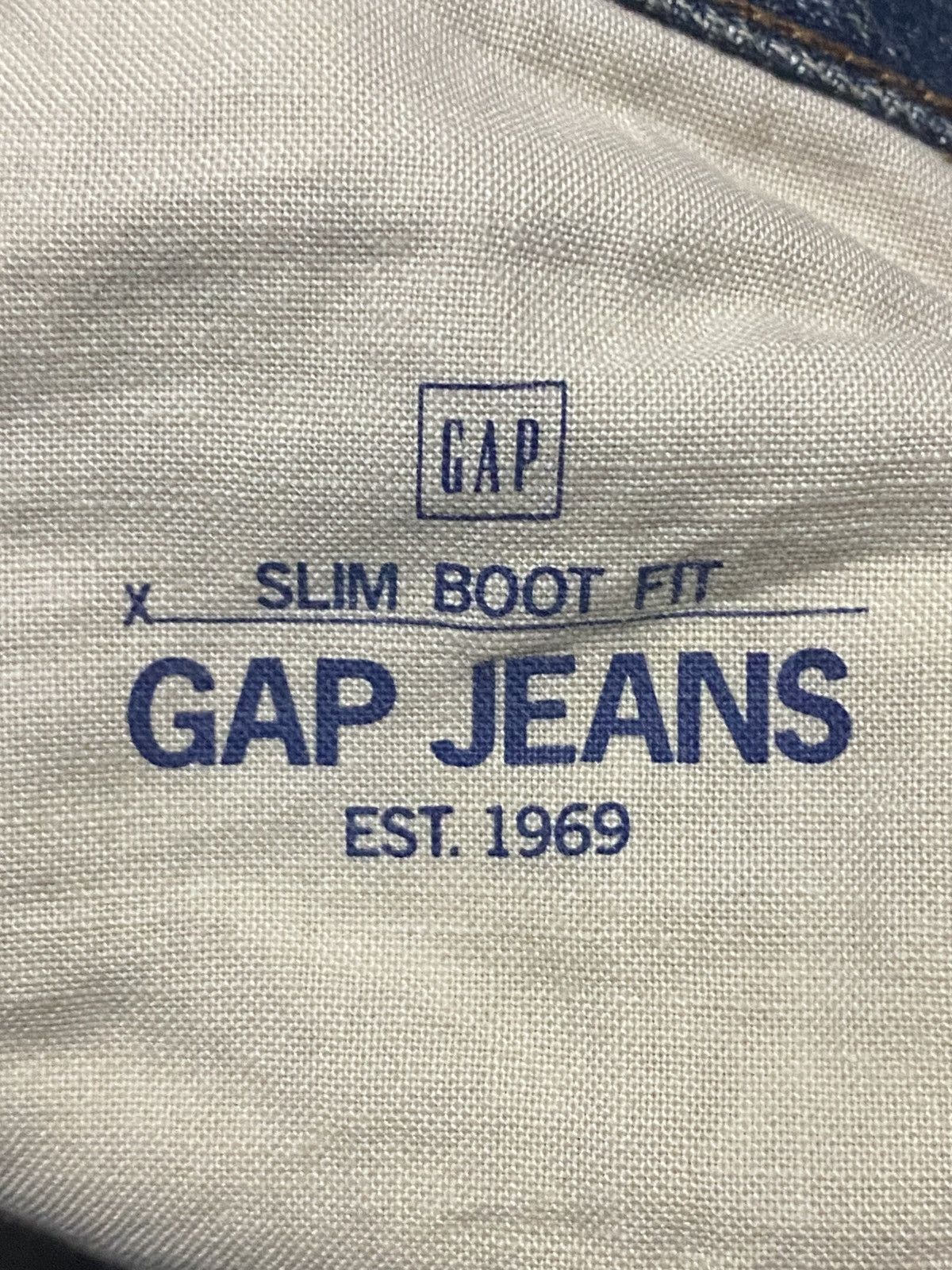 Gap × Palace Vintage Gap Denim Distressed Mud Wash Bootcut Flare Jeans Size US 34 / EU 50 - 10 Thumbnail