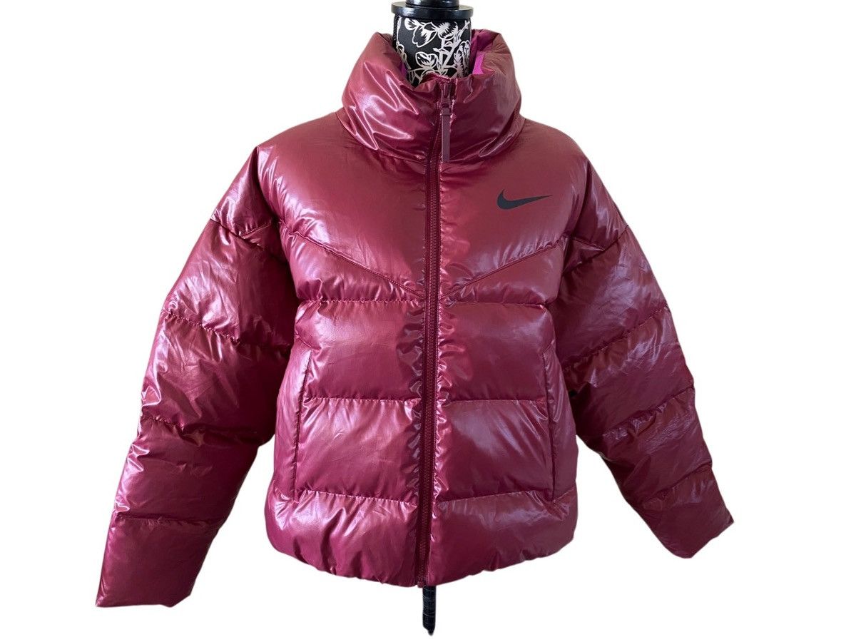 Nike Nike Burgundy Quilted Down Duck Puffer Jacket Water Repel Size S / US 4 / IT 40 - 1 Thumbnail