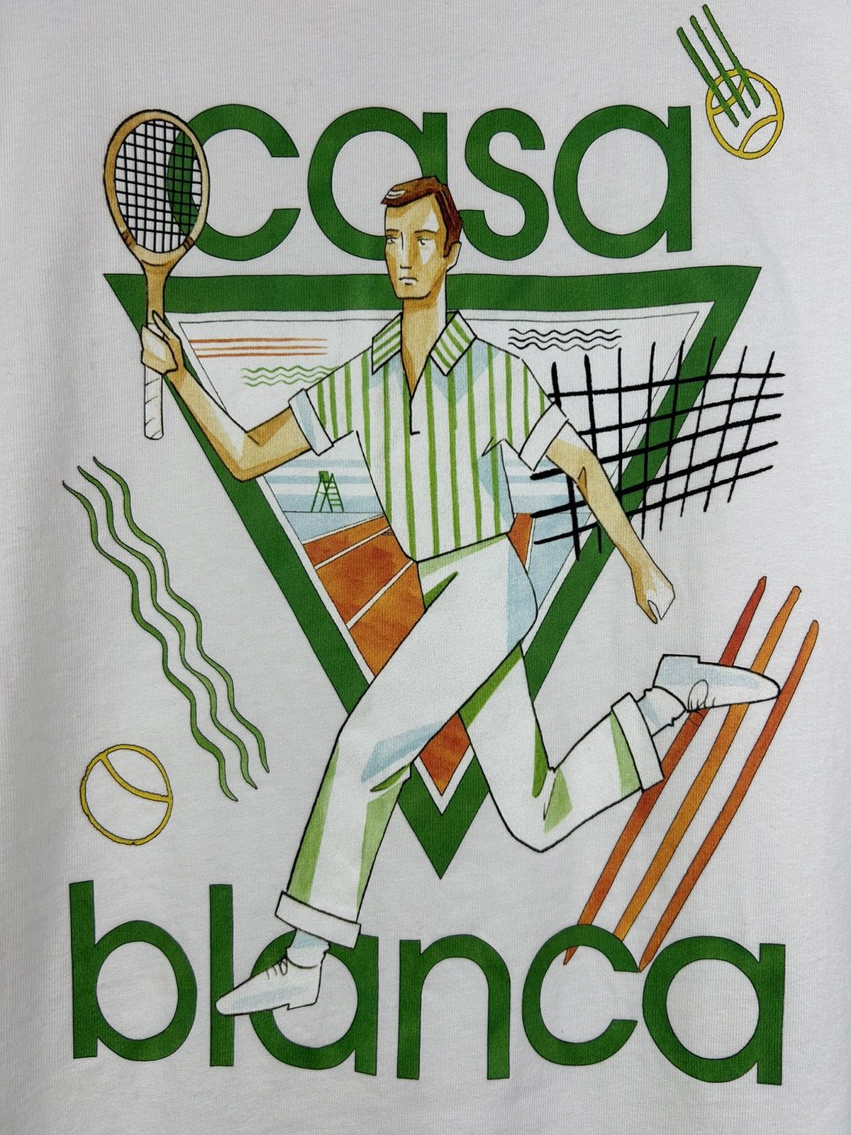 Casablanca Rare Casablanca Tennis Club Graphic White T-Shirt Size S Size US S / EU 44-46 / 1 - 5 Thumbnail
