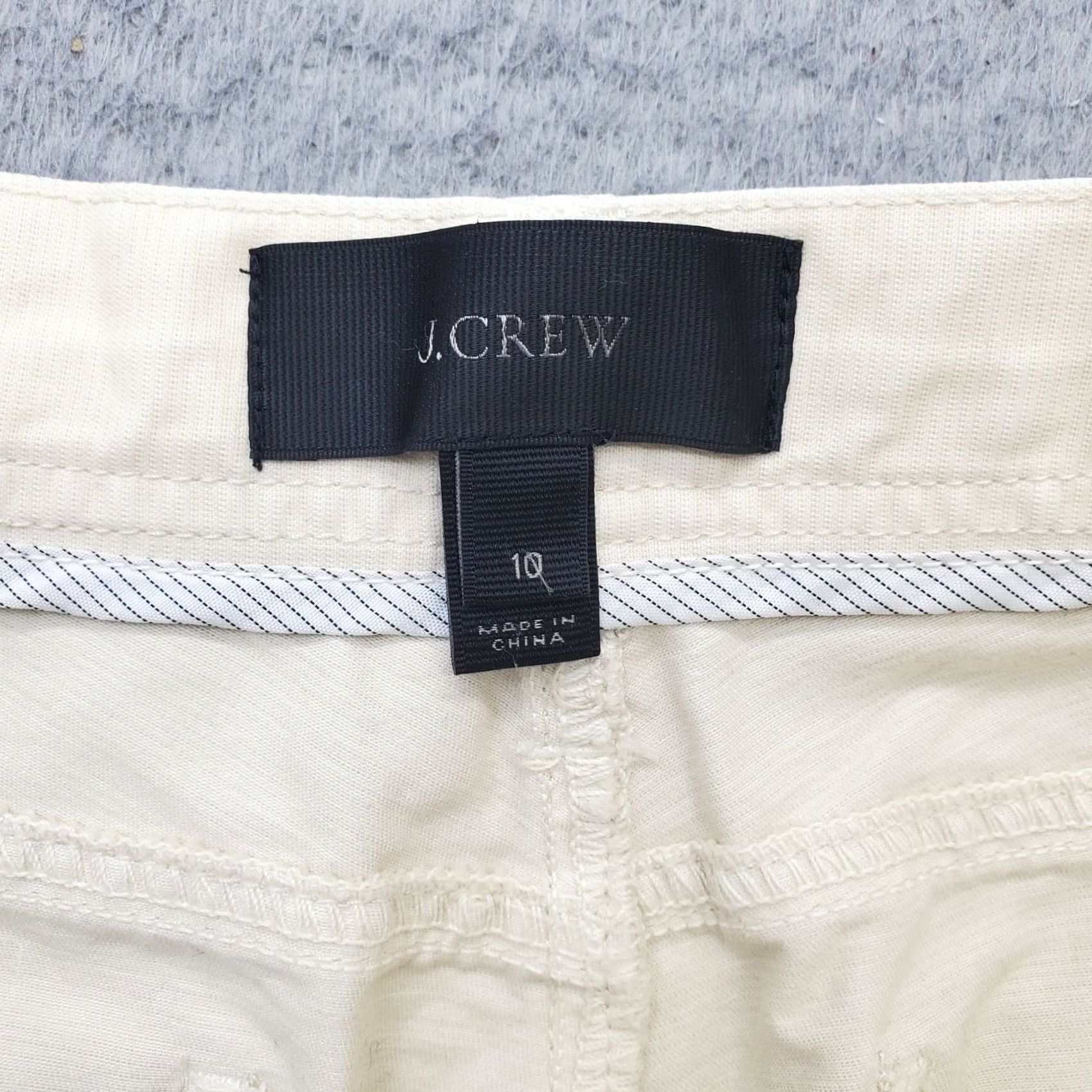 J.Crew J.CREW Cropped Pants Womens 10 Multicolor Cotton Light Wash Pockets Size 32" / US 10 / IT 46 - 7 Thumbnail