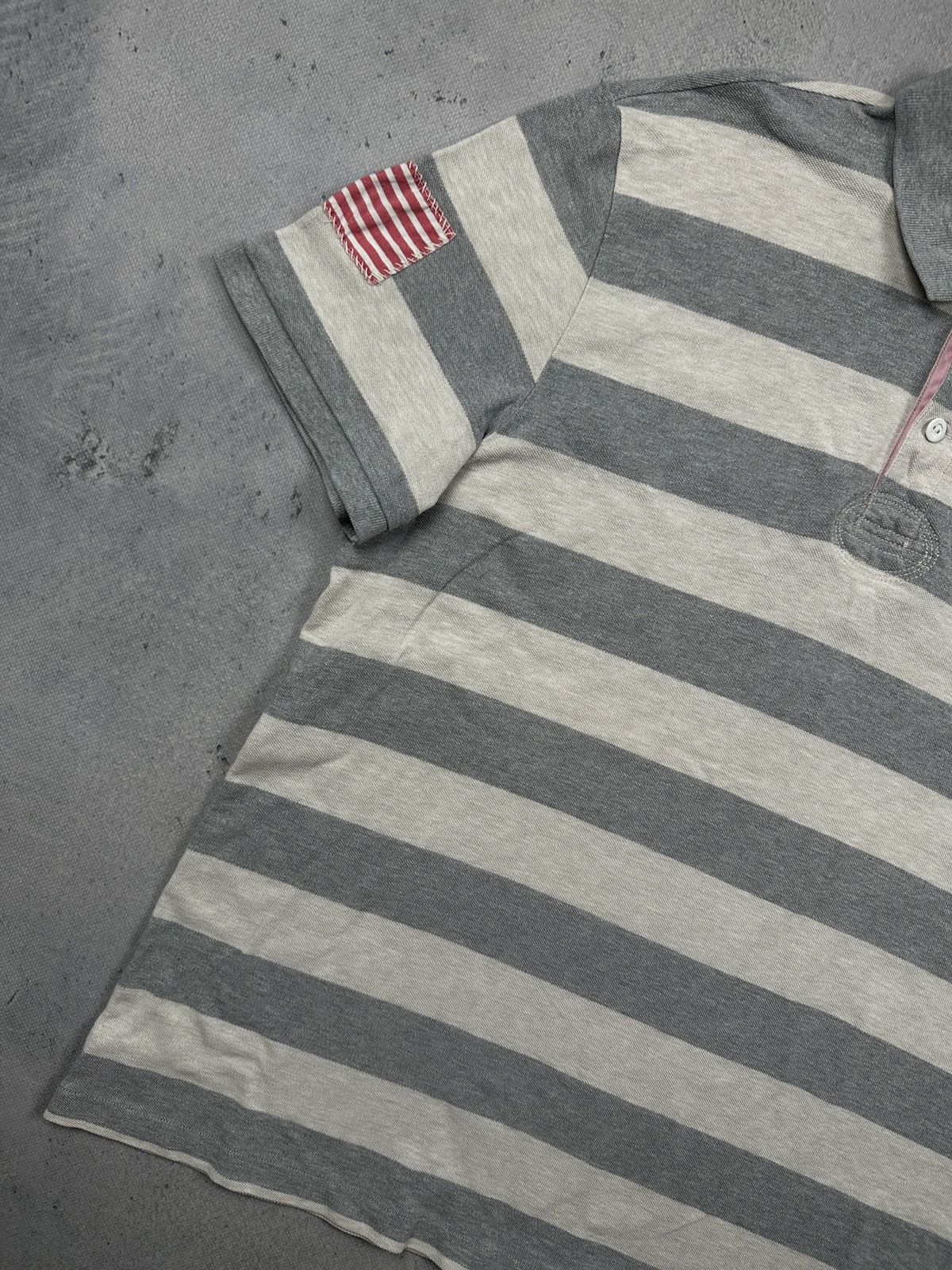 Polo Ralph Lauren Polo Jeans Company Ralph Lauren Striped Polo Crest Patch 90s Size US XL / EU 56 / 4 - 2 Thumbnail