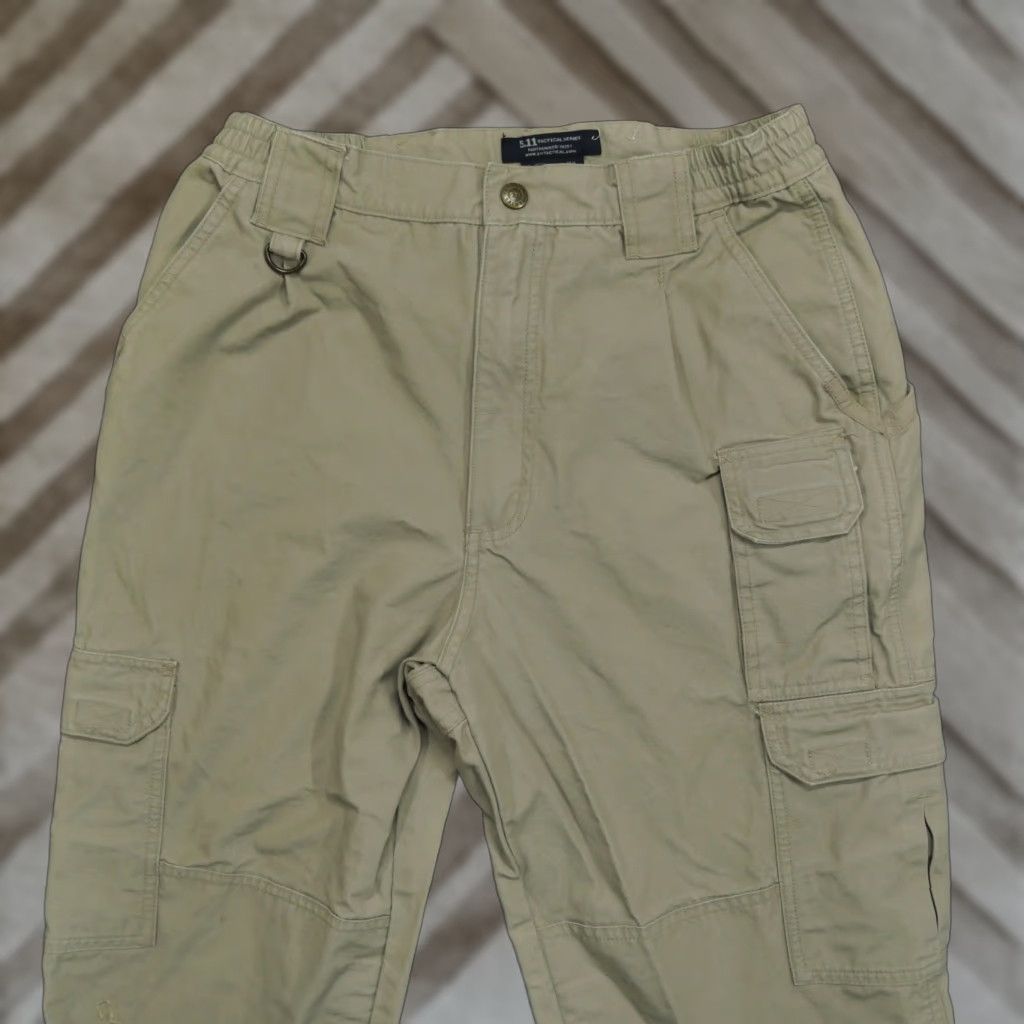 Vintage 5.11 Tactical Pants Mens 30x30 Tan Khaki Cargo Pockets Double Knee Casual Size US 28 / EU 44 - 1 Thumbnail
