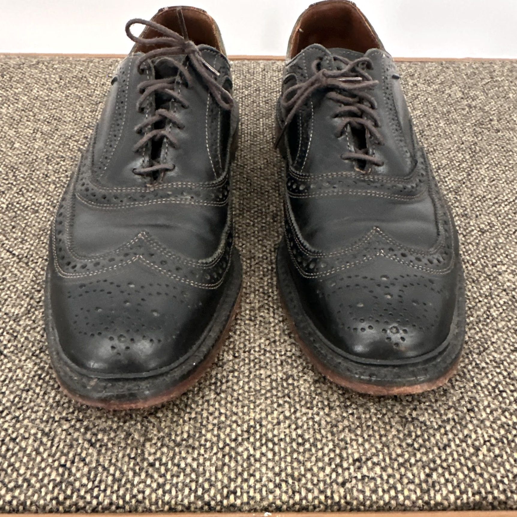 Allen Edmonds Allen Edmonds McTavish Shoes Mens Size 12 D Black Leather Cap Toe Dress Oxford Size ONE SIZE - 4 Thumbnail