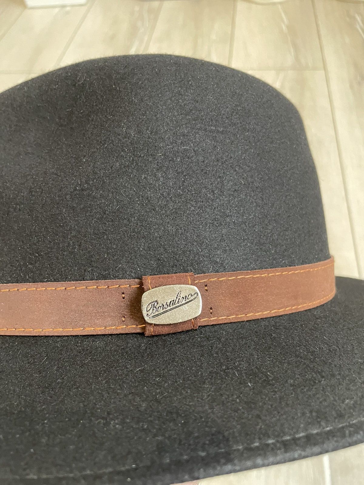 Borsalino Borsalino Alessandria 1857 Black Hat Size US8 UK 7 7/8 Size ONE SIZE - 6 Thumbnail