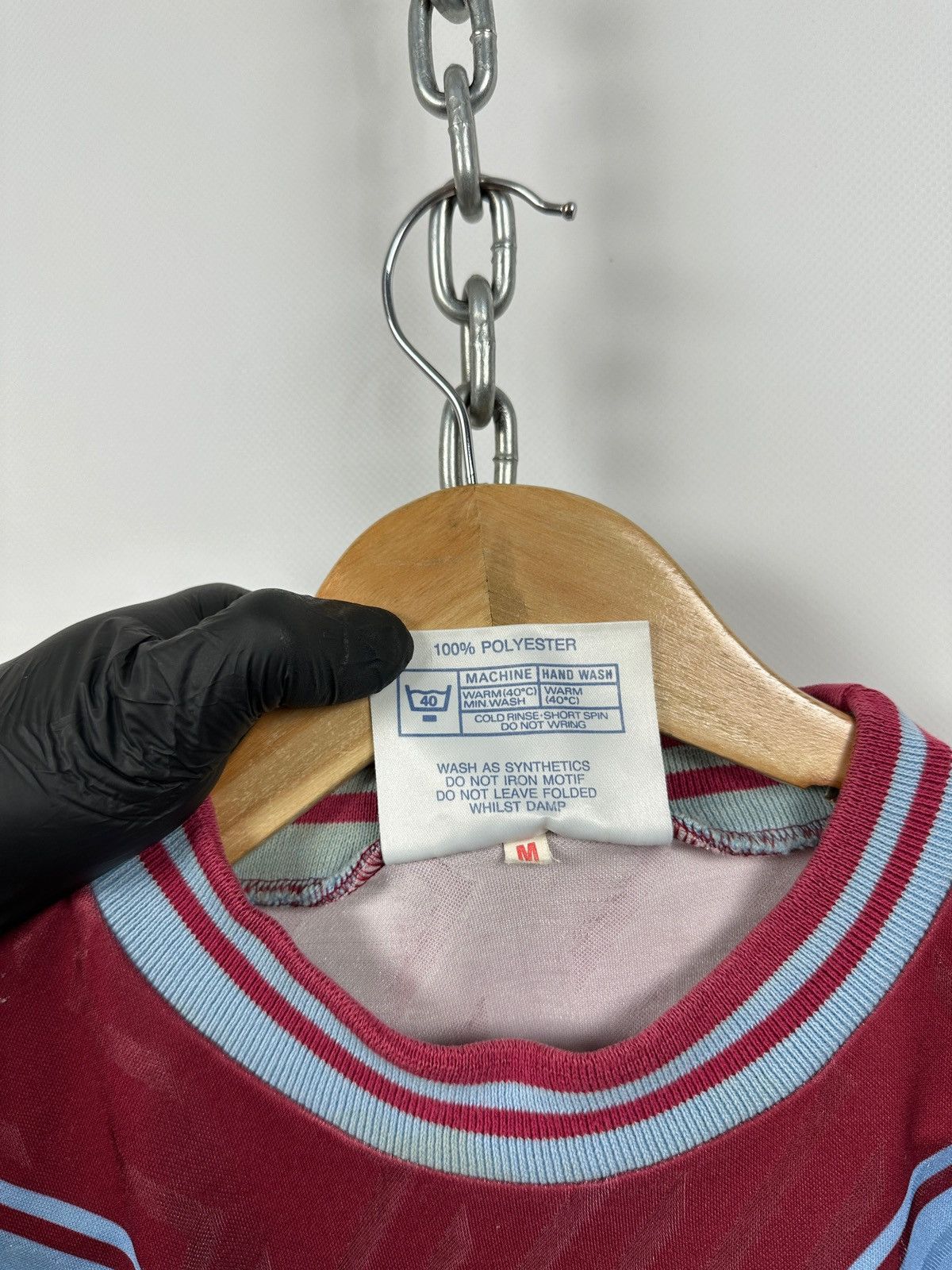 PONY 1993/1995 Vintage West Ham United Pony Home Soccer Jersey Size US M / EU 48-50 / 2 - 24 Thumbnail