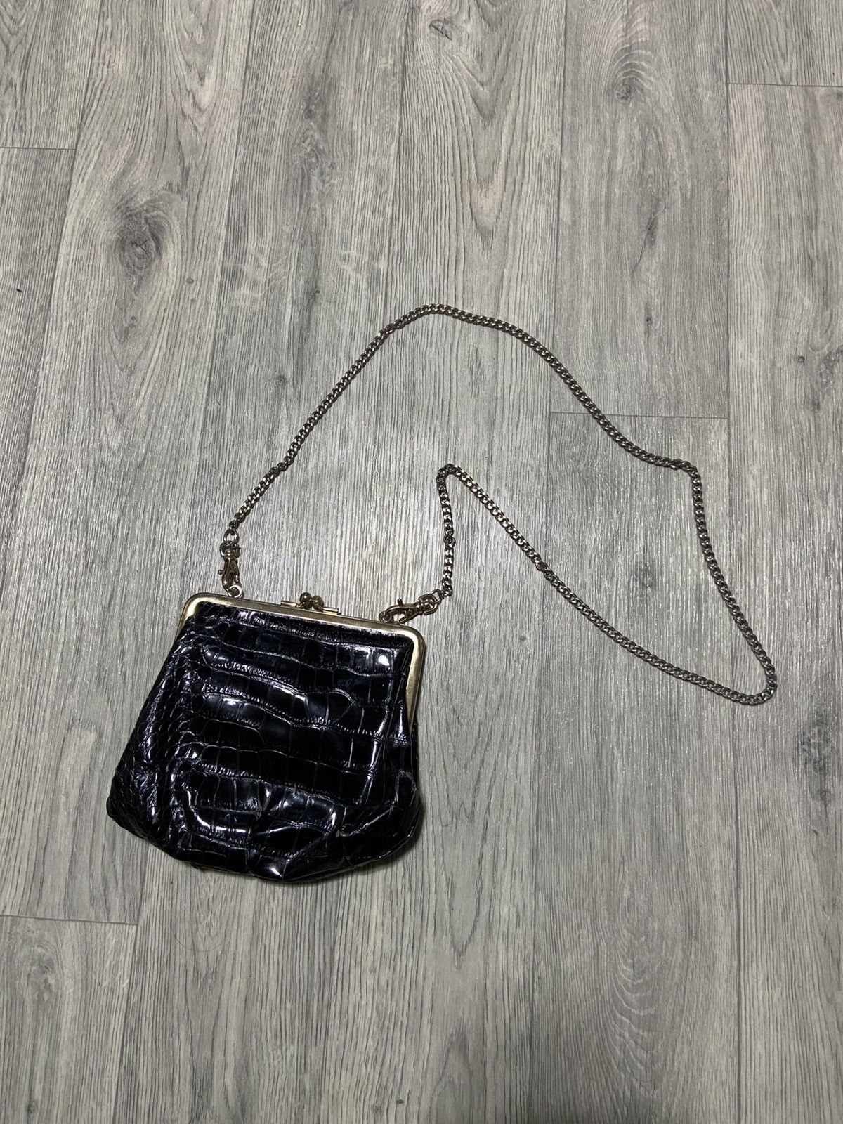 Vivienne Westwood Vivienne Westwood Archive Orb Croc-Embossed Granny Frame Size ONE SIZE - 6 Thumbnail