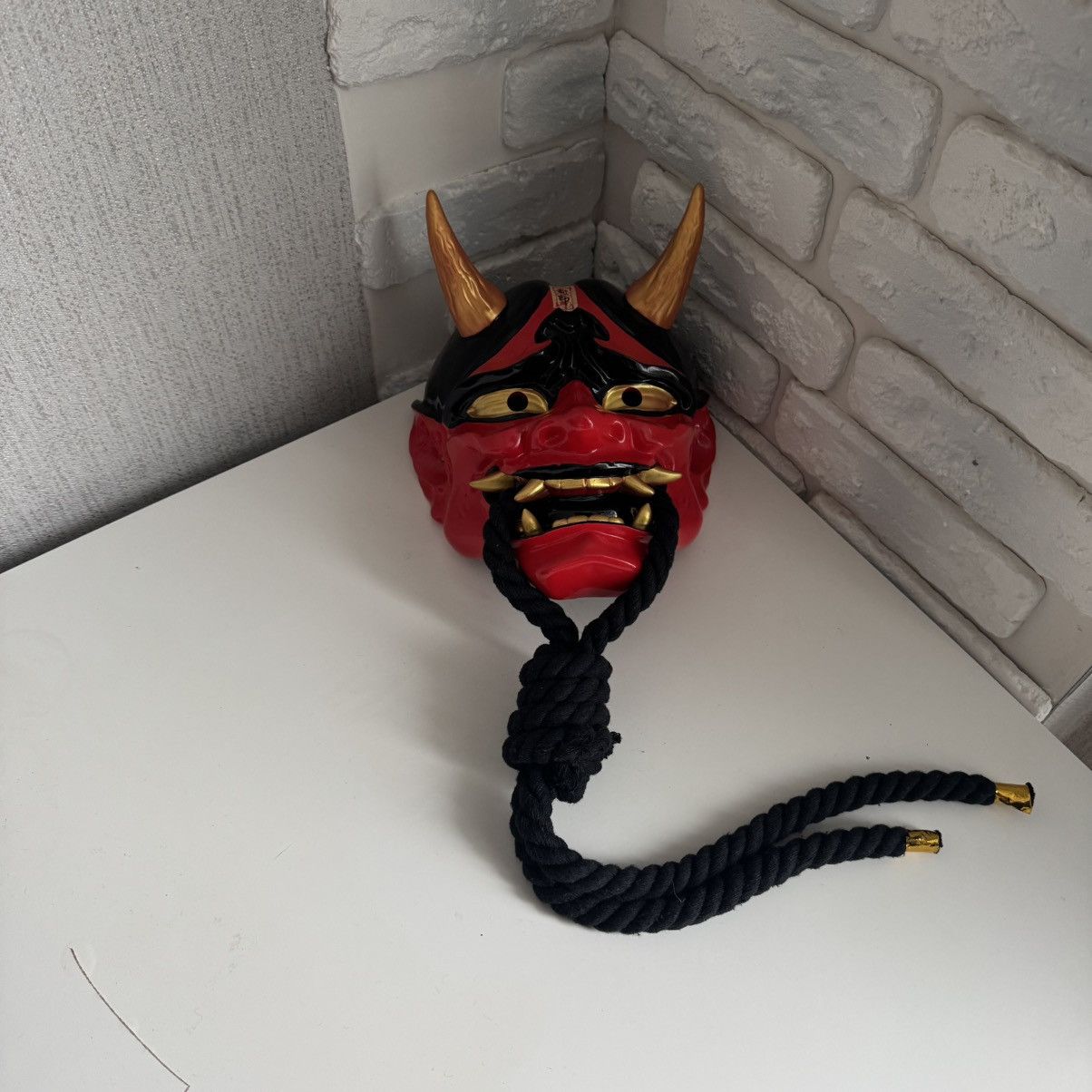 La Maskarade Japanese Prajna Devil Hannya Kabuki Resin Oni Samurai Mask Size ONE SIZE - 4 Thumbnail