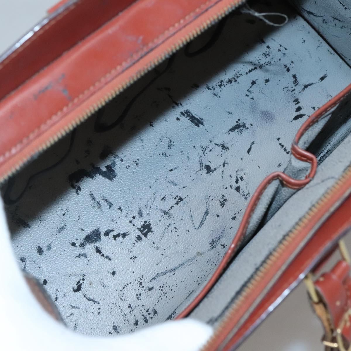 Louis Vuitton LOUIS VUITTON Epi Riviera Hand Bag Brown M48183 Size ONE SIZE - 11 Thumbnail
