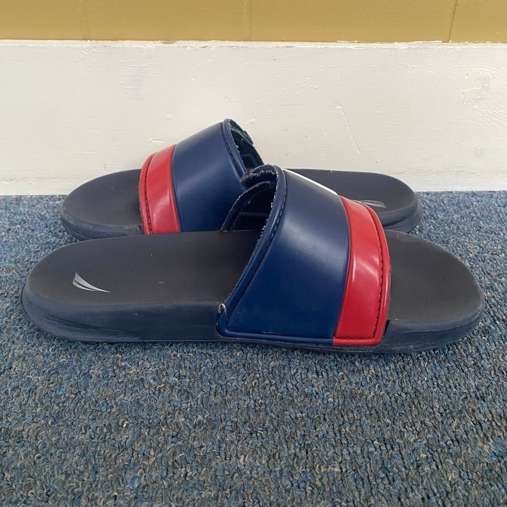 Nautica Nautica men 10 slip on slides w/adjustable top strap navy bl Size US 10 / EU 43 - 2 Thumbnail